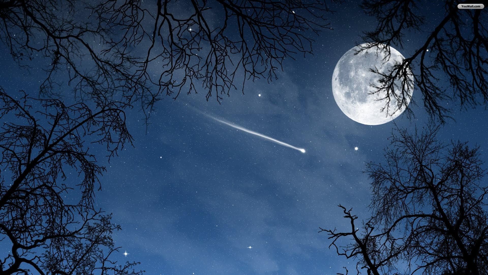 Moon Night Sky Wallpapers