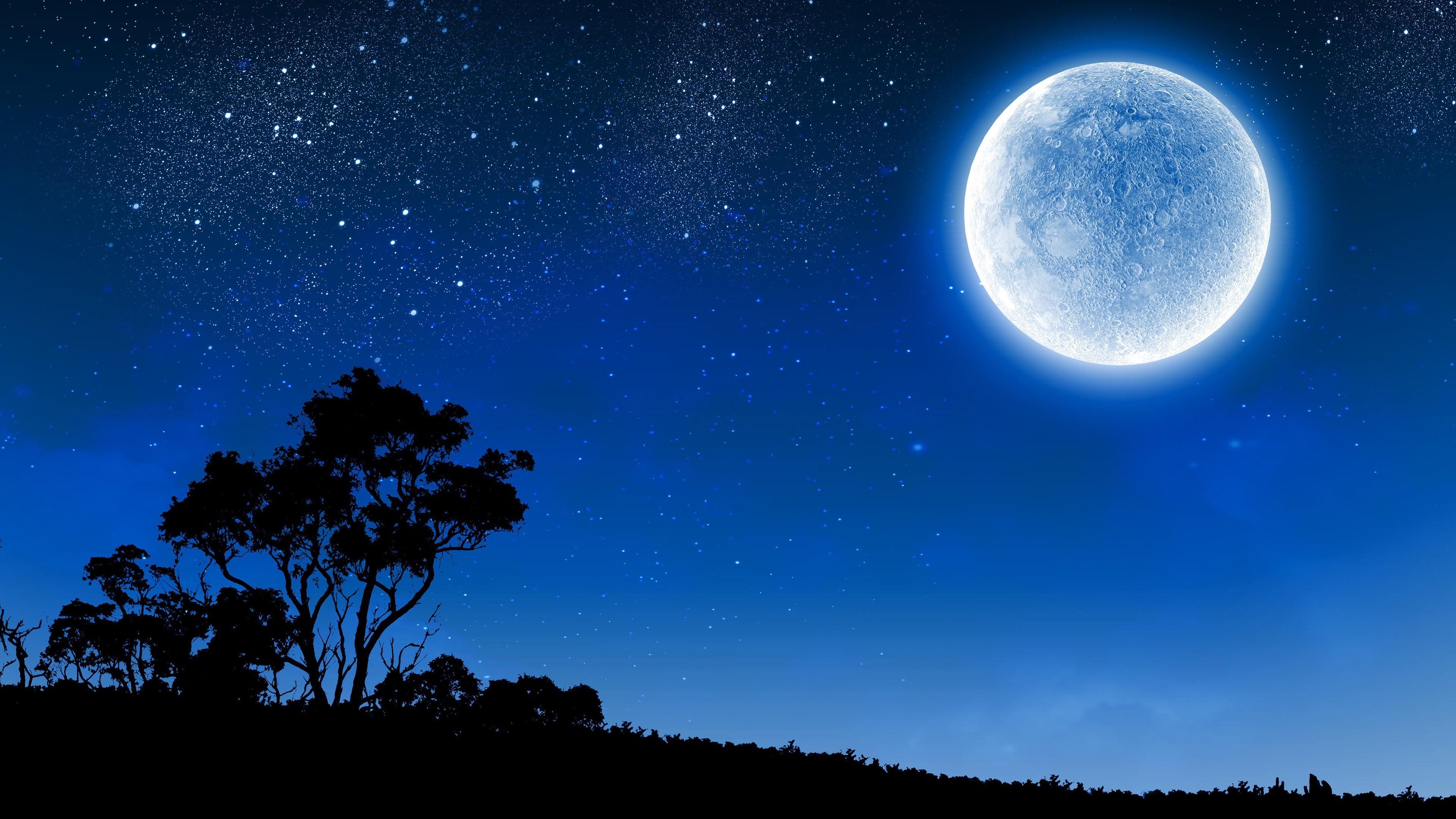 Moon Night Sky Wallpapers