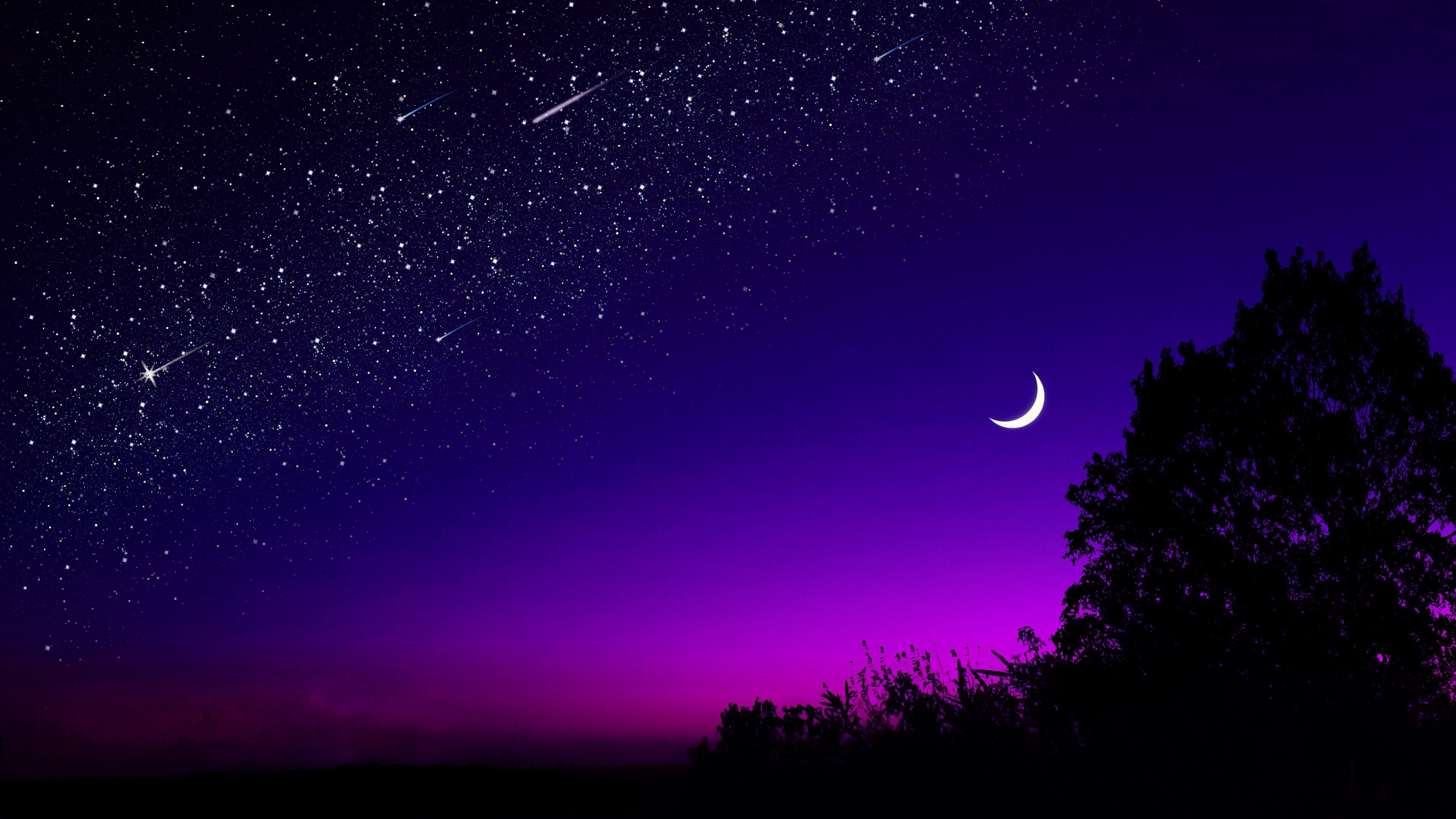 Moon Night Sky Wallpapers