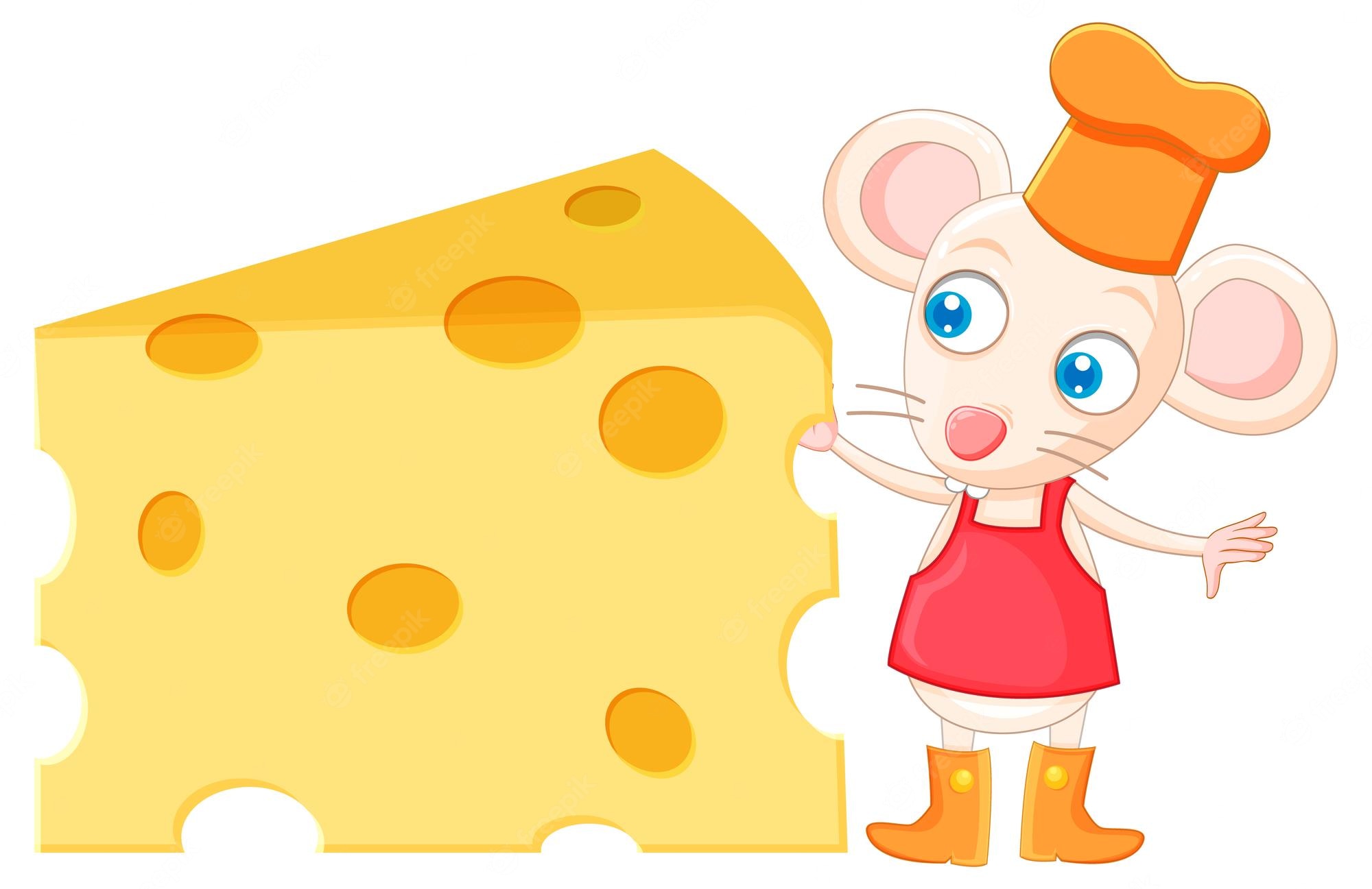 Mouse On Cheese And Rainbow Art Wallpapers