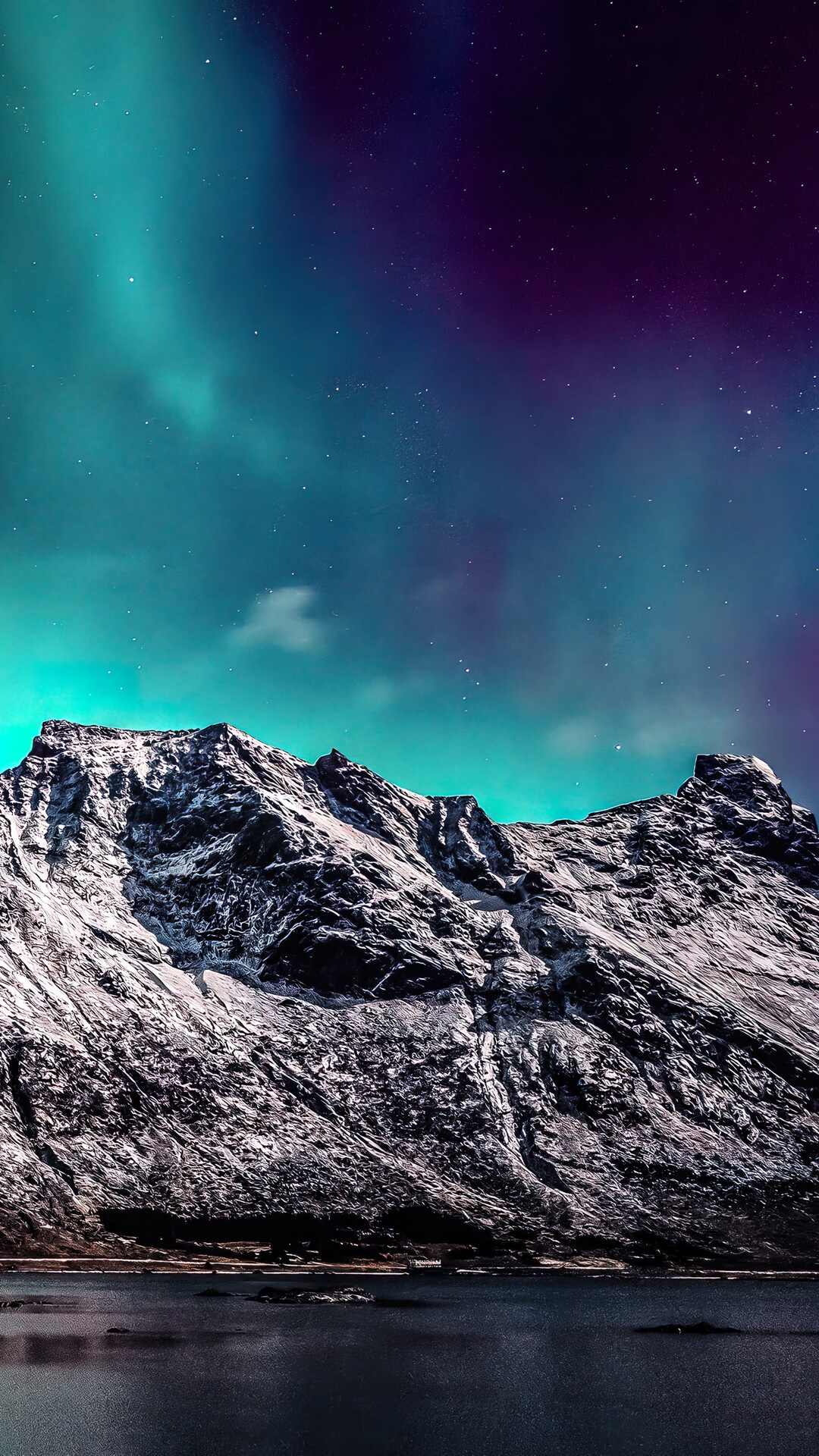 Aurora Borealis And Mountain Wallpapers