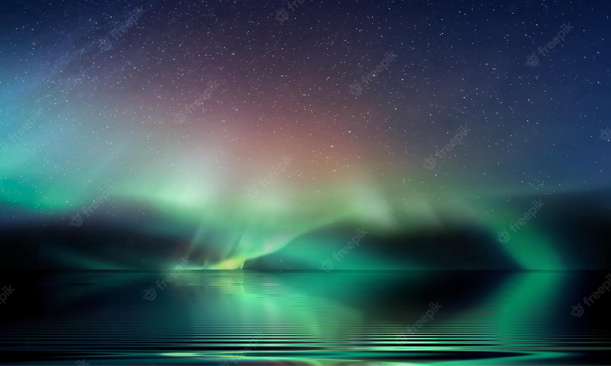 Autumn Magic Night Aurora 4K Wallpapers