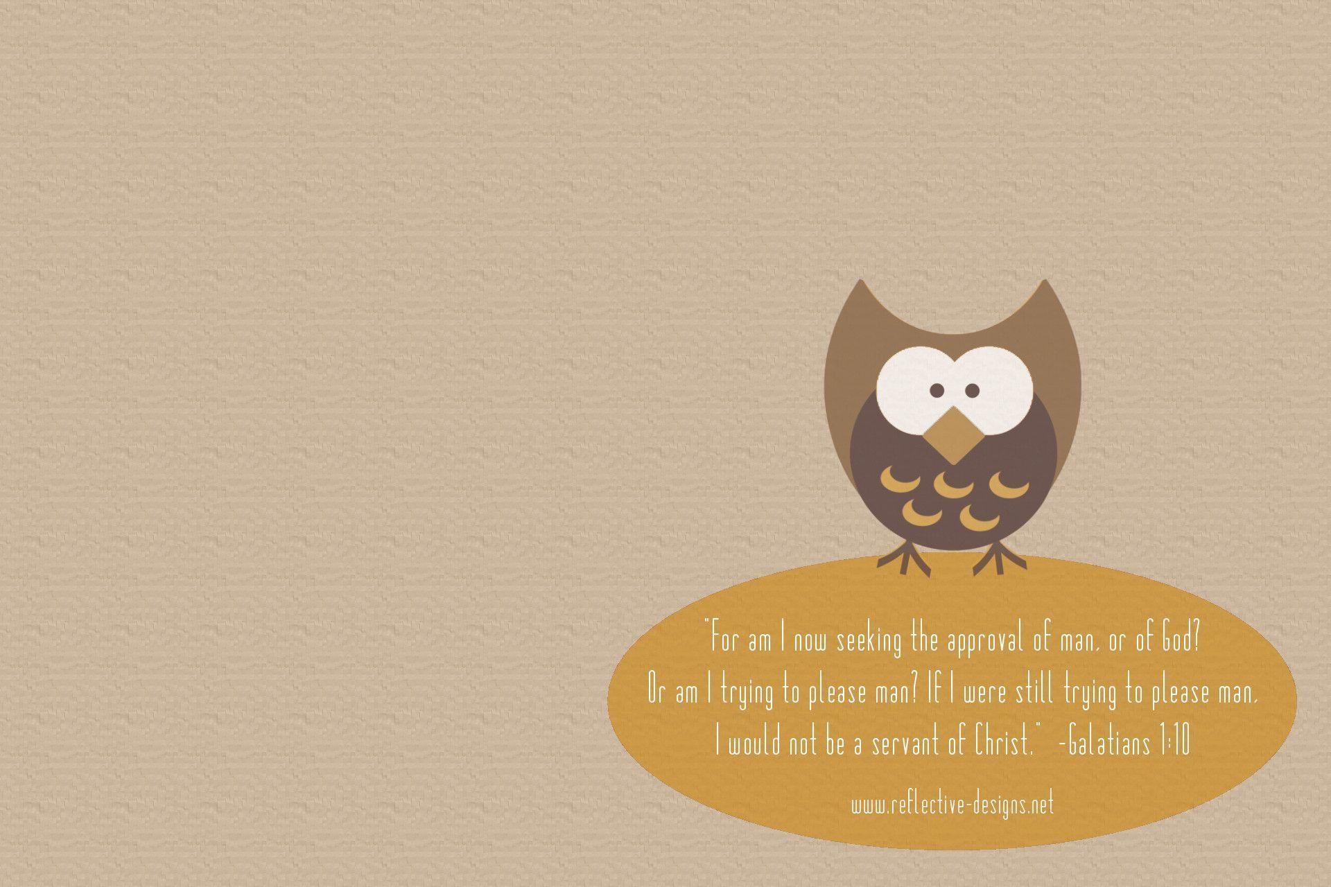 Autumn Owl Desktop Wallpapers