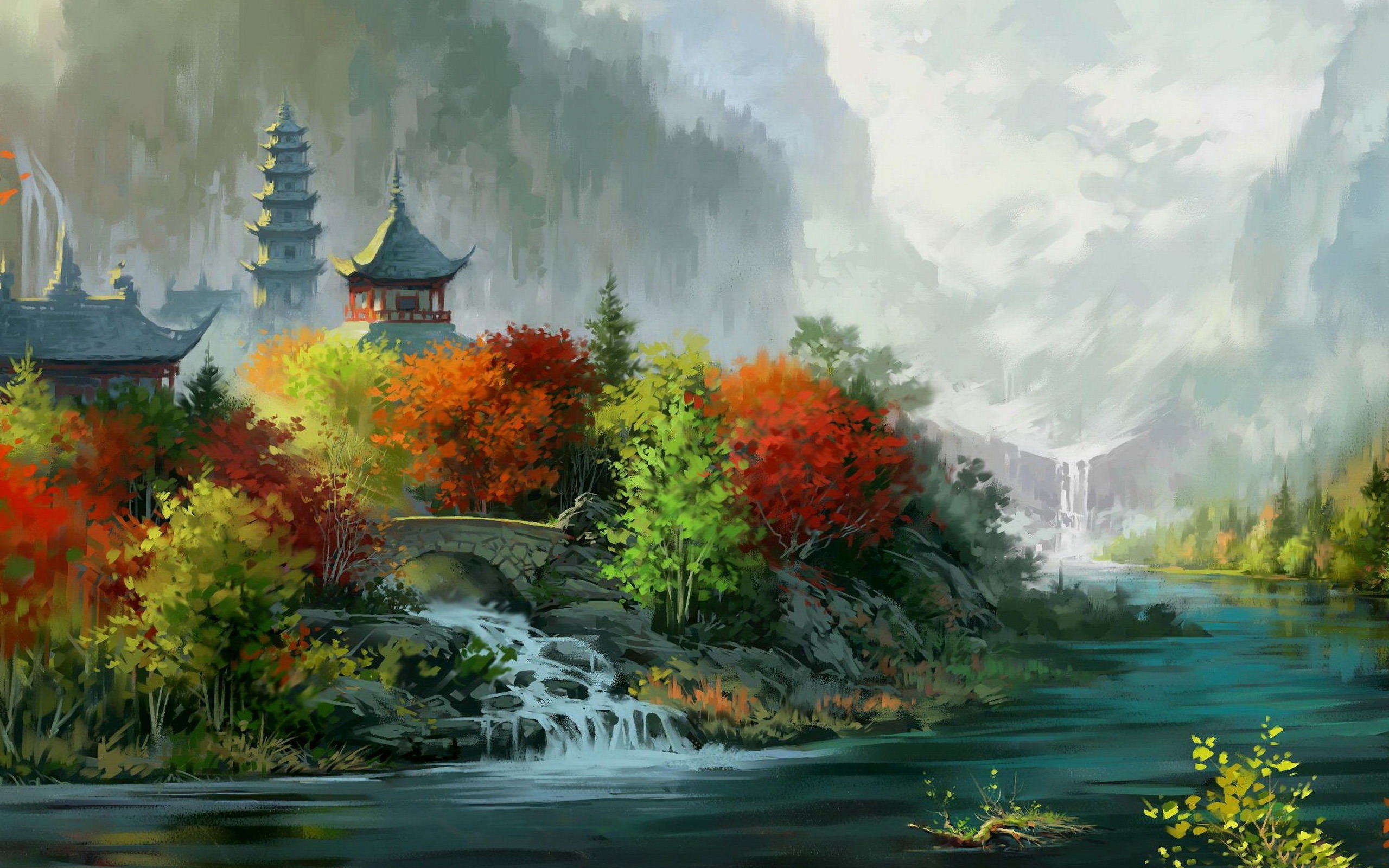 Autumn Painting Wallpapers