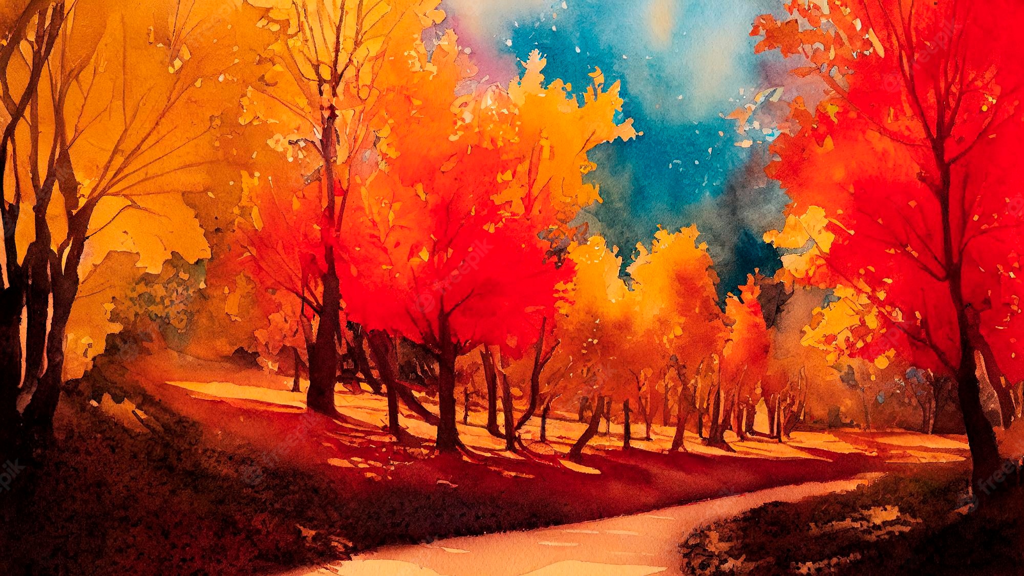 Autumn Painting Wallpapers