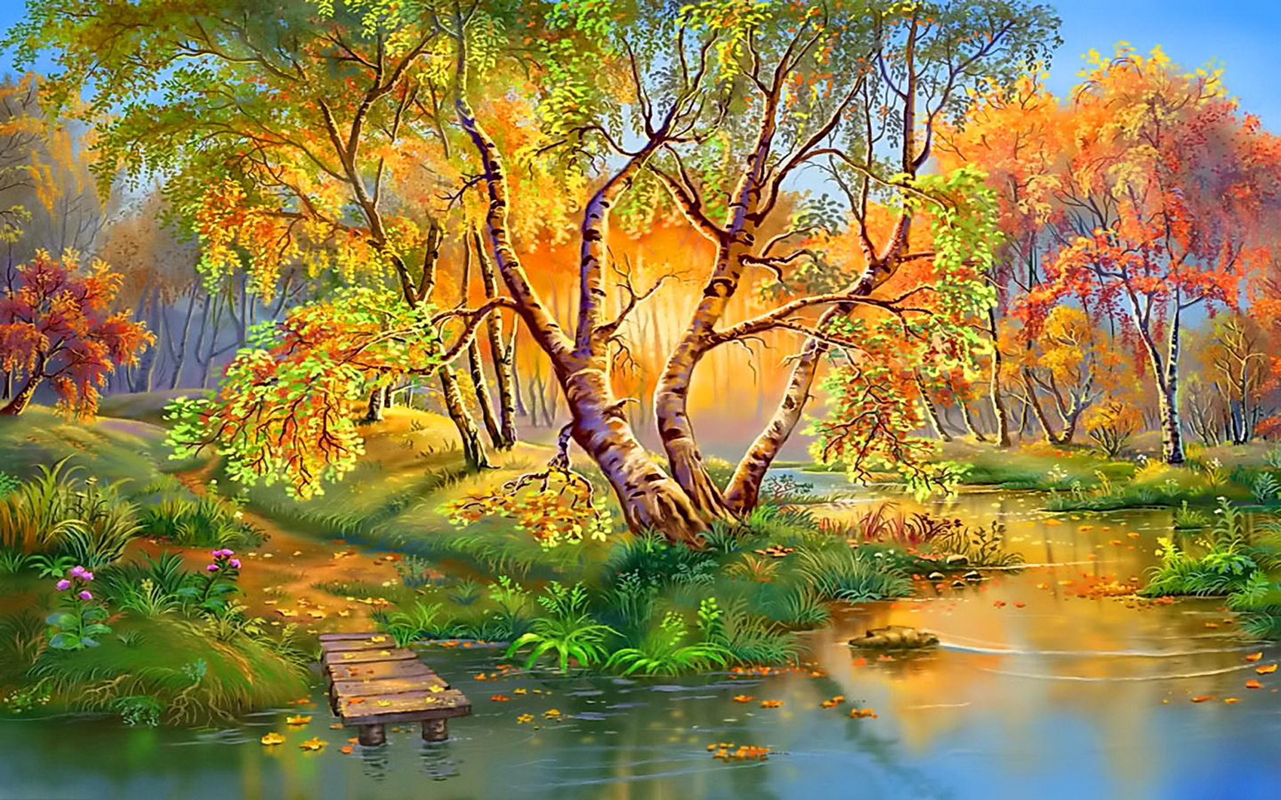 Autumn Painting Wallpapers