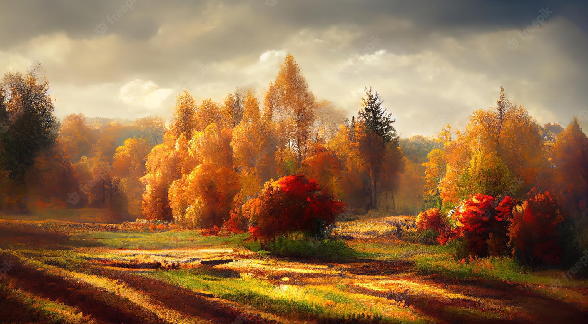 Autumn Painting Wallpapers