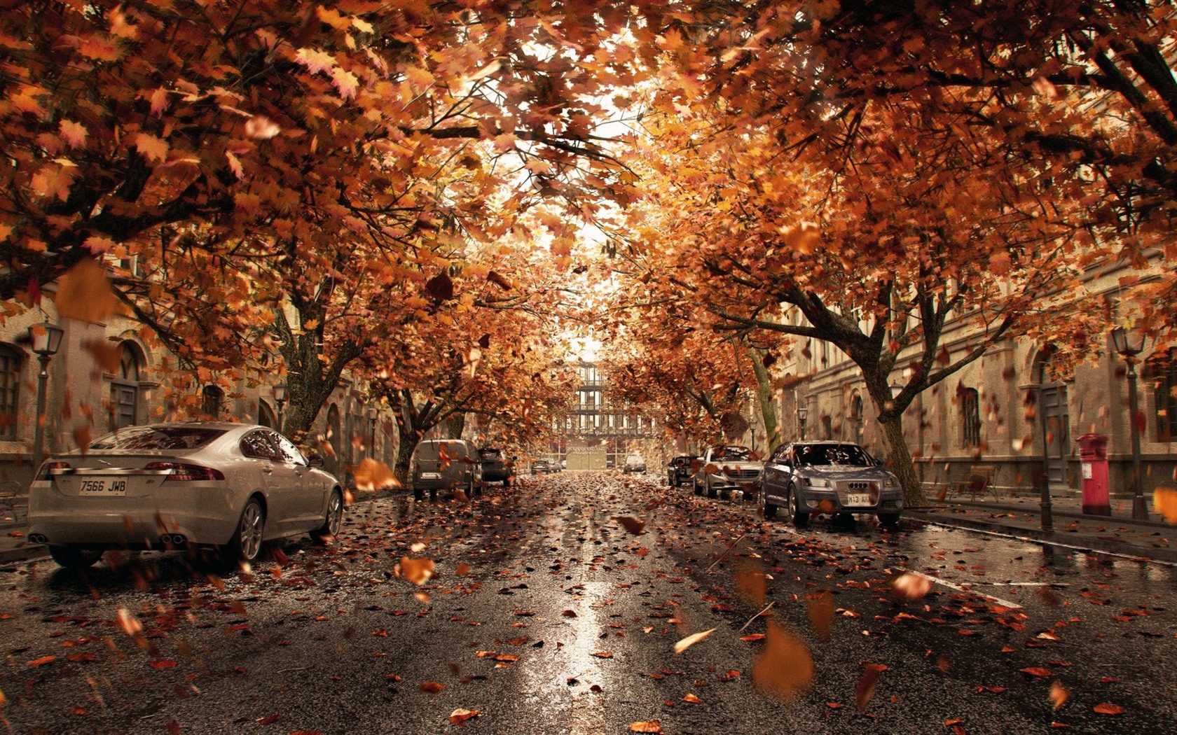 Autumn Town Wallpapers