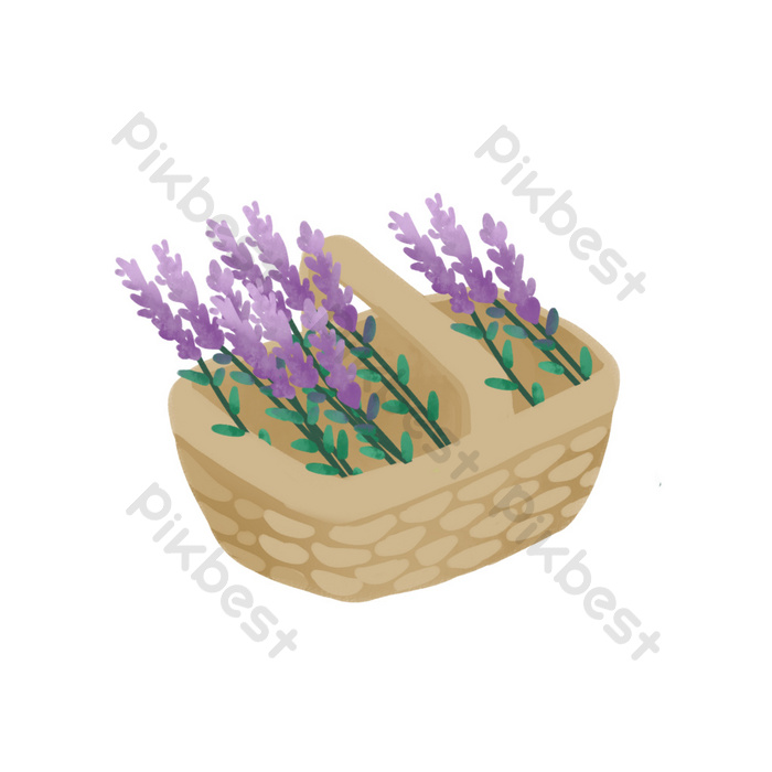 Basket Of Lavender Purple Flower Wallpapers