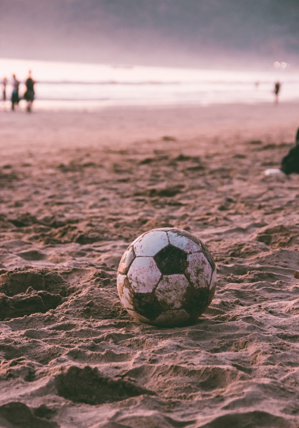 Beach At A Soccer Ball Wallpapers