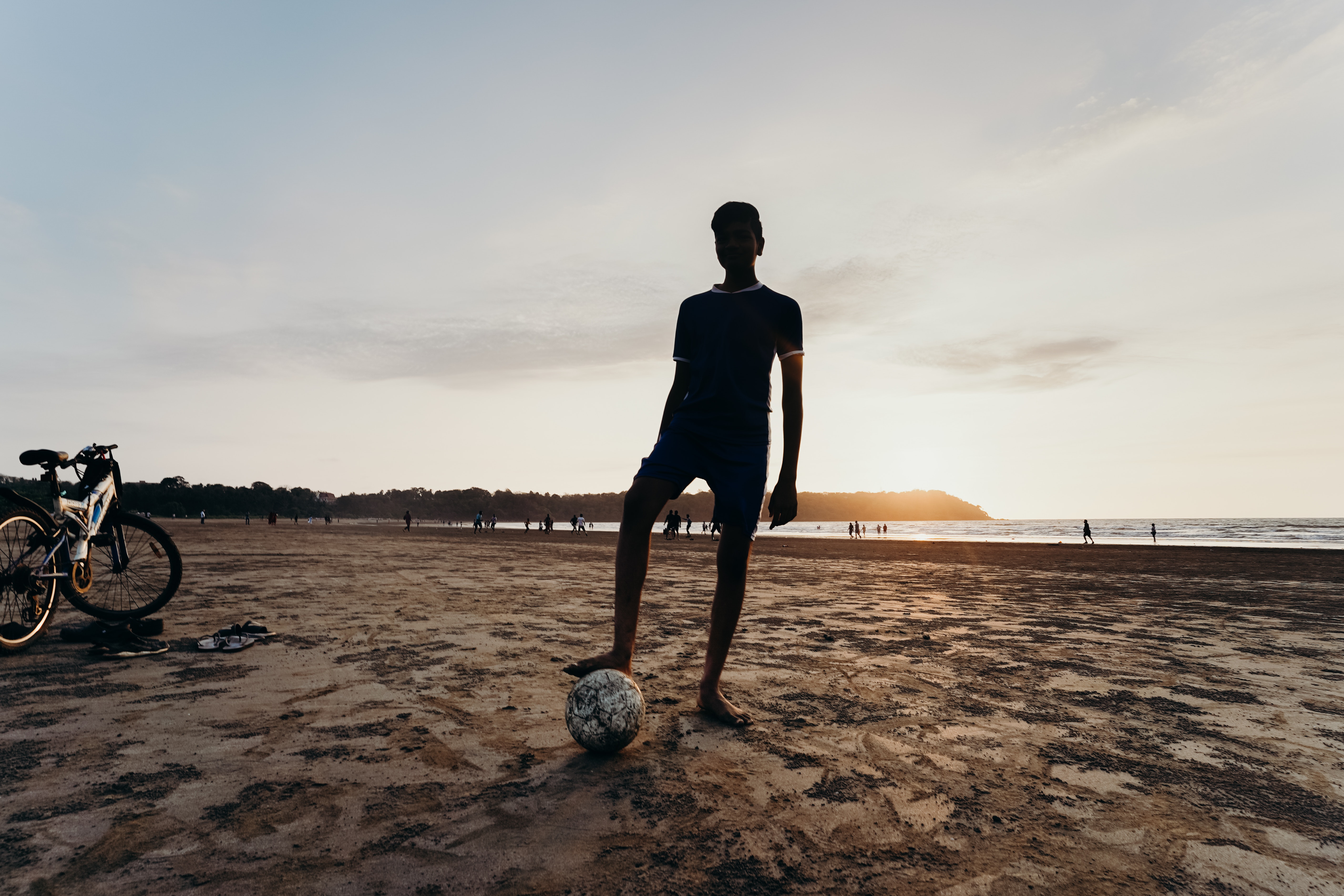 Beach At A Soccer Ball Wallpapers