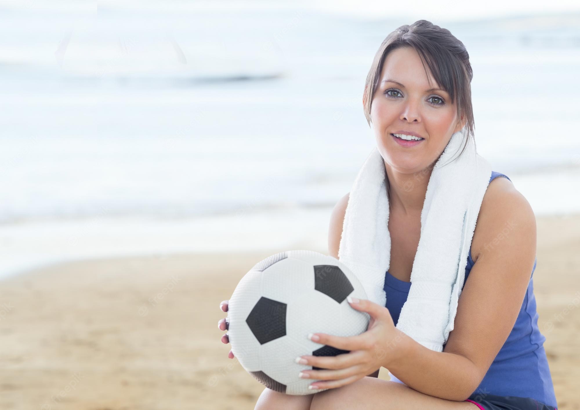 Beach At A Soccer Ball Wallpapers