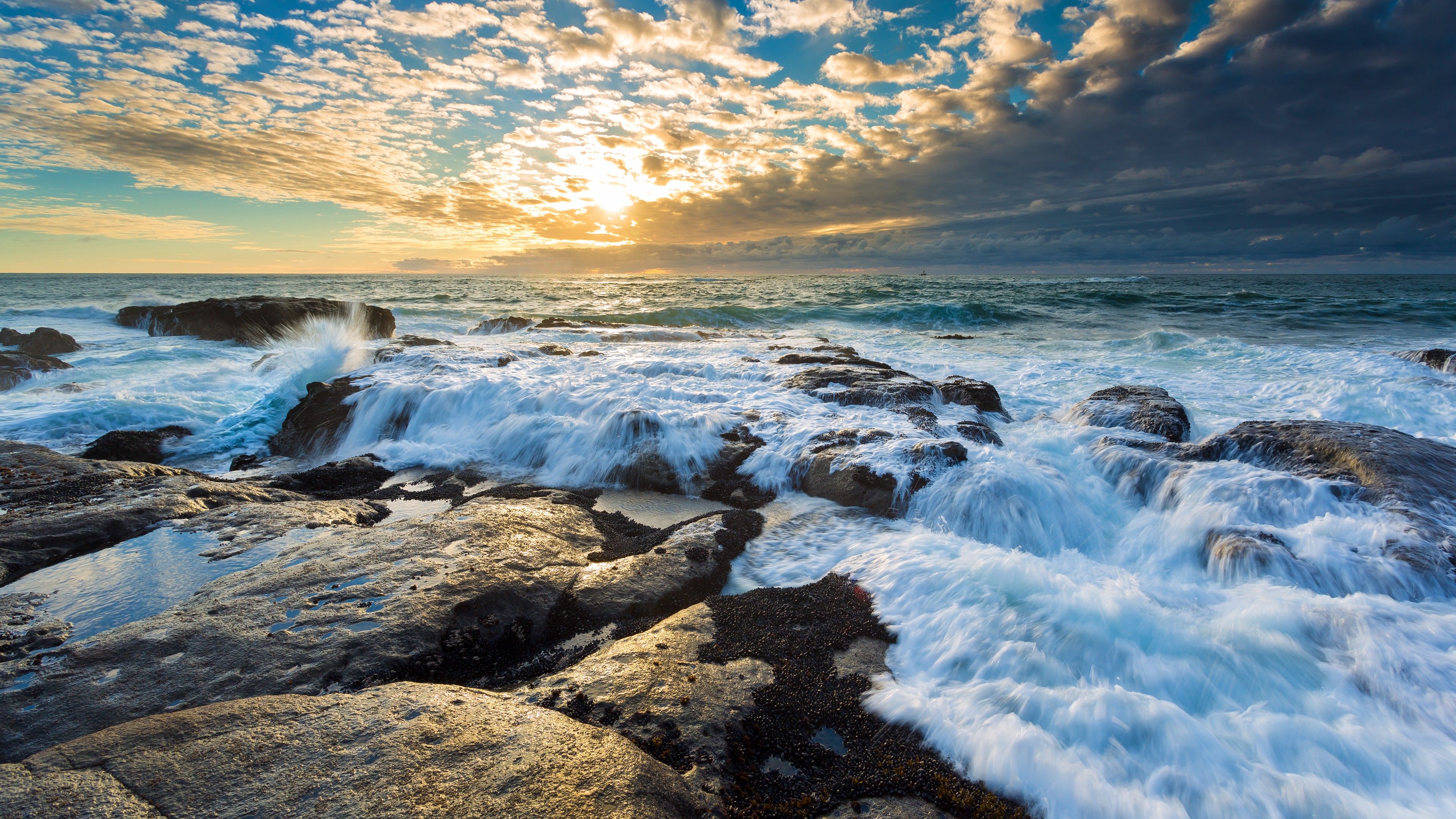 Beach Sun Clouds Sky Hd Wallpapers