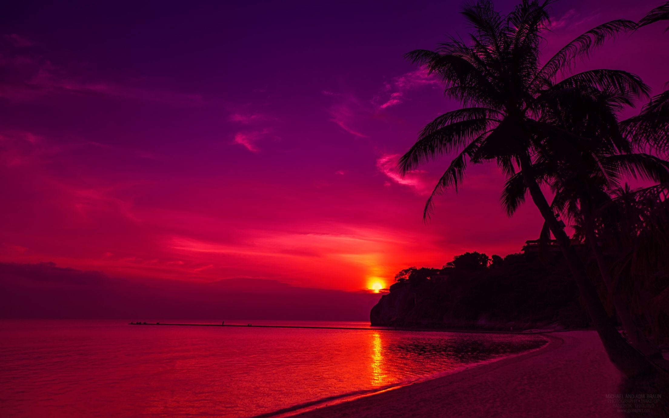 Beach Sunset Desktop Wallpapers