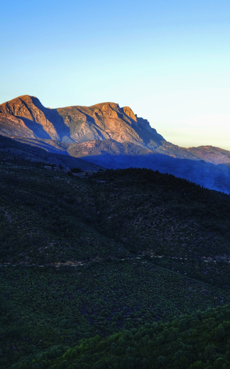 Bejaia Moutains Trees Sunlight Sky Wallpapers