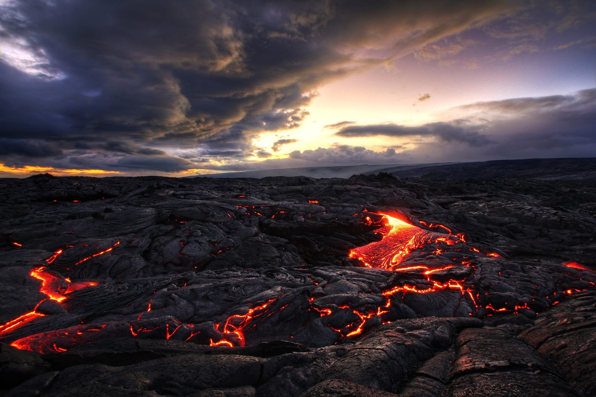 Calm Volcano Landscape In Fog Wallpapers