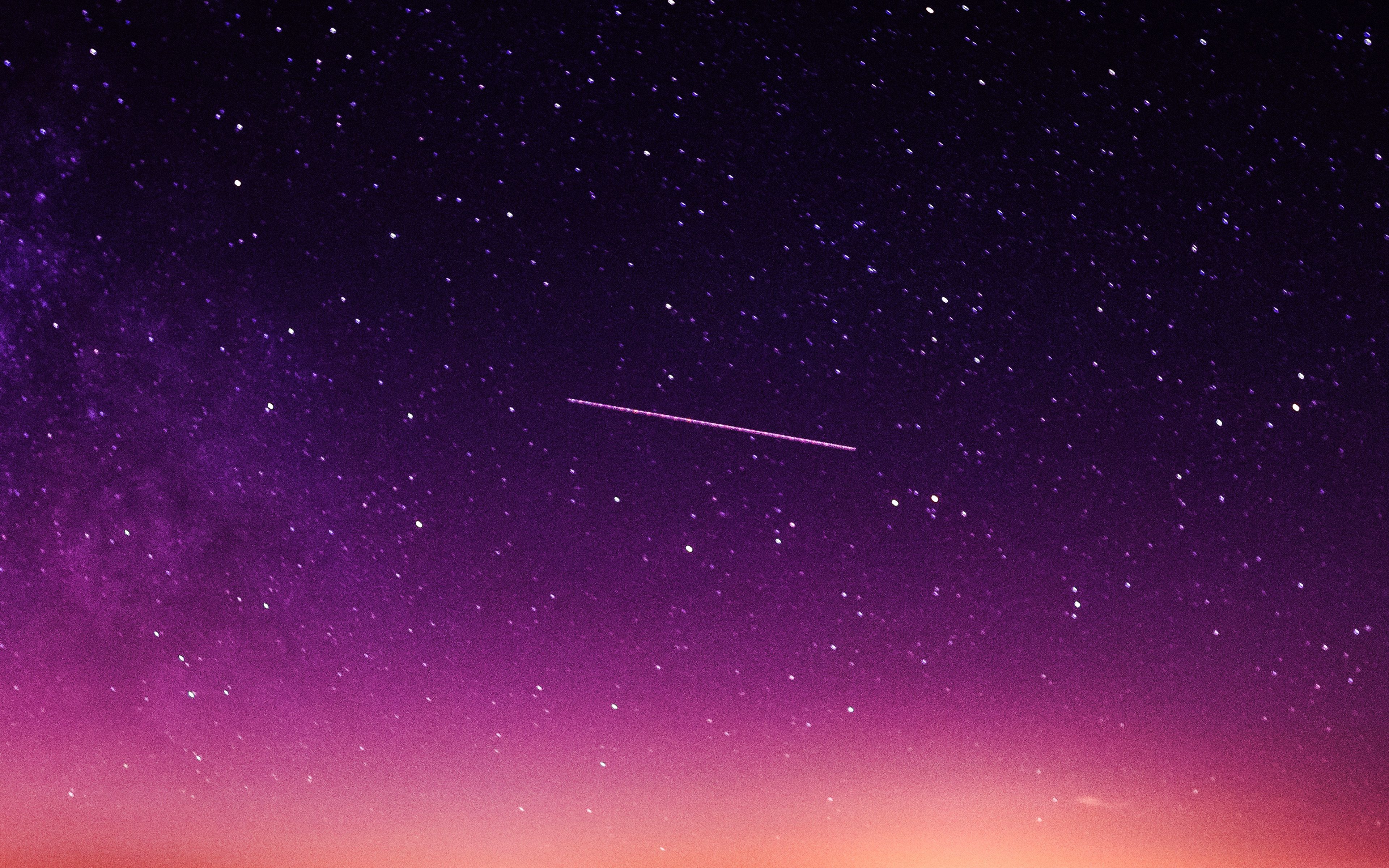 Clean Night Sky And Mountains Peak Wallpapers