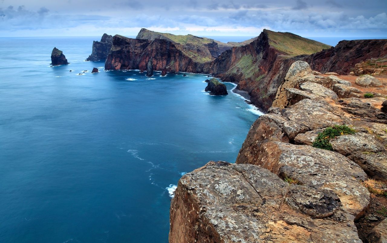 Cliff Ocean Horizon Cloud Coastline Wallpapers