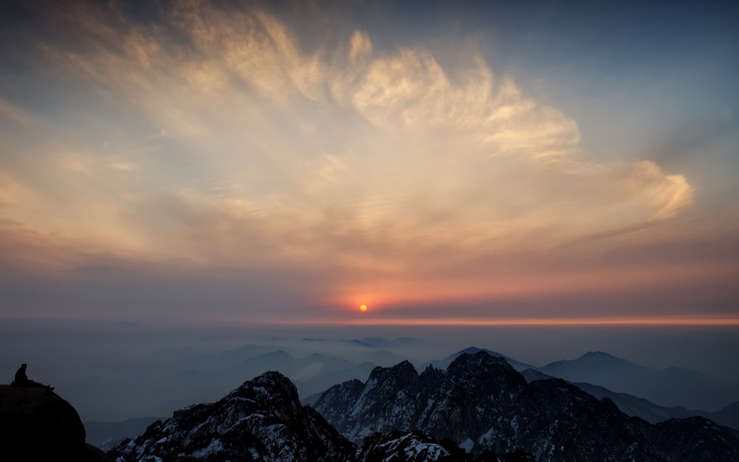 Cloud Horizon Mountain Nature Sunset Wallpapers