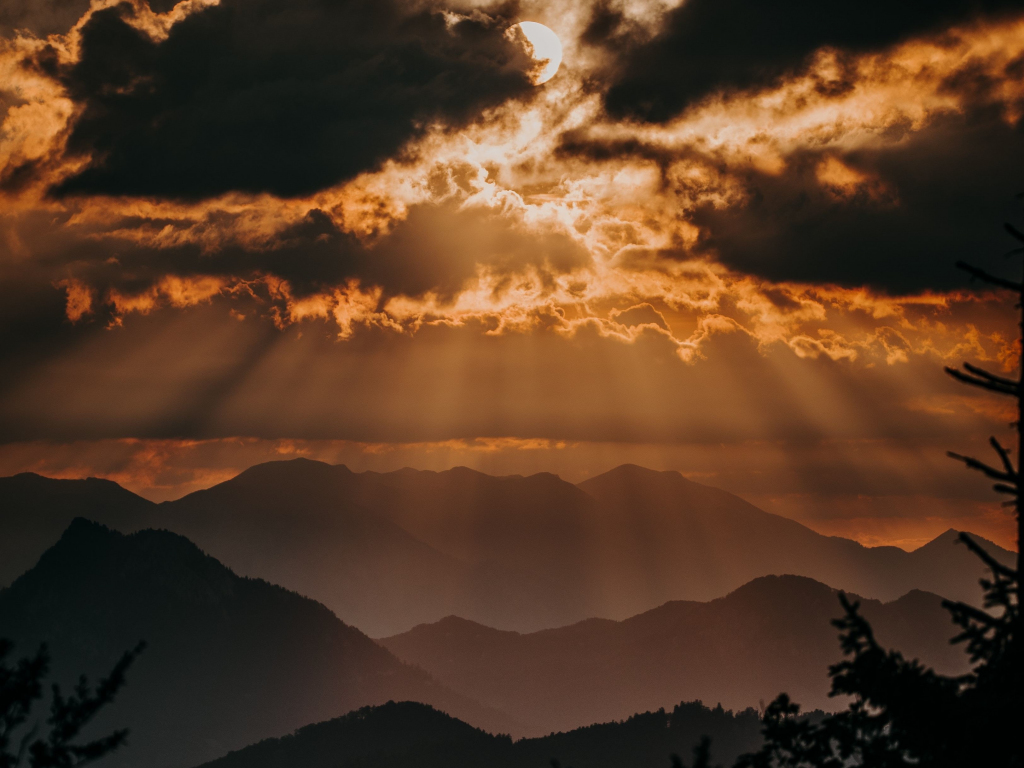 Cloud Horizon Mountain Nature Sunset Wallpapers