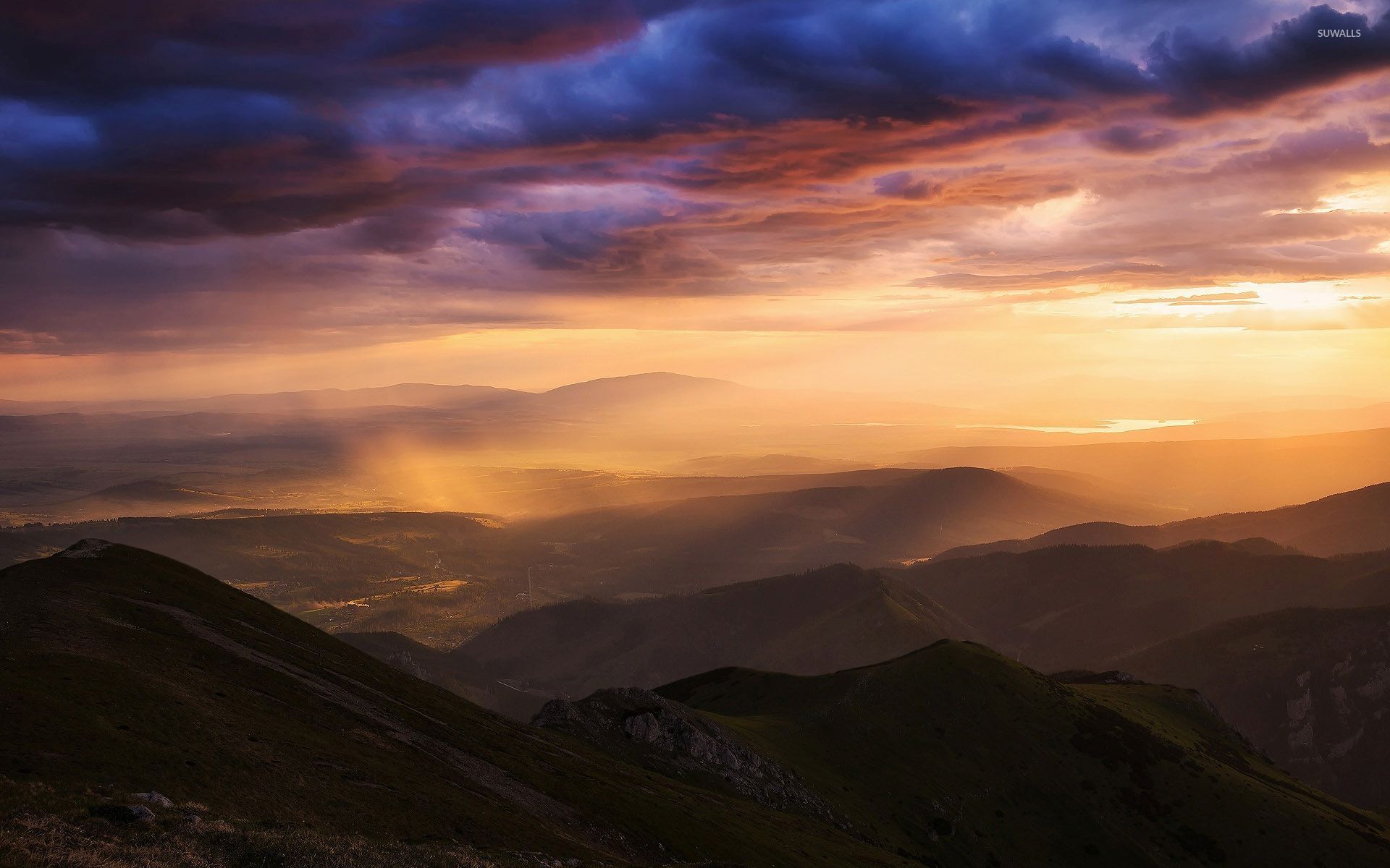 Cloud Horizon Mountain Nature Sunset Wallpapers