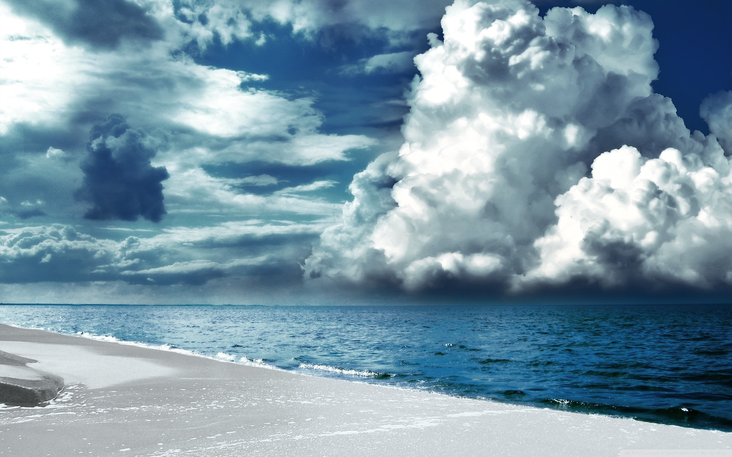 Cloudy Cool Hd Beach Wallpapers