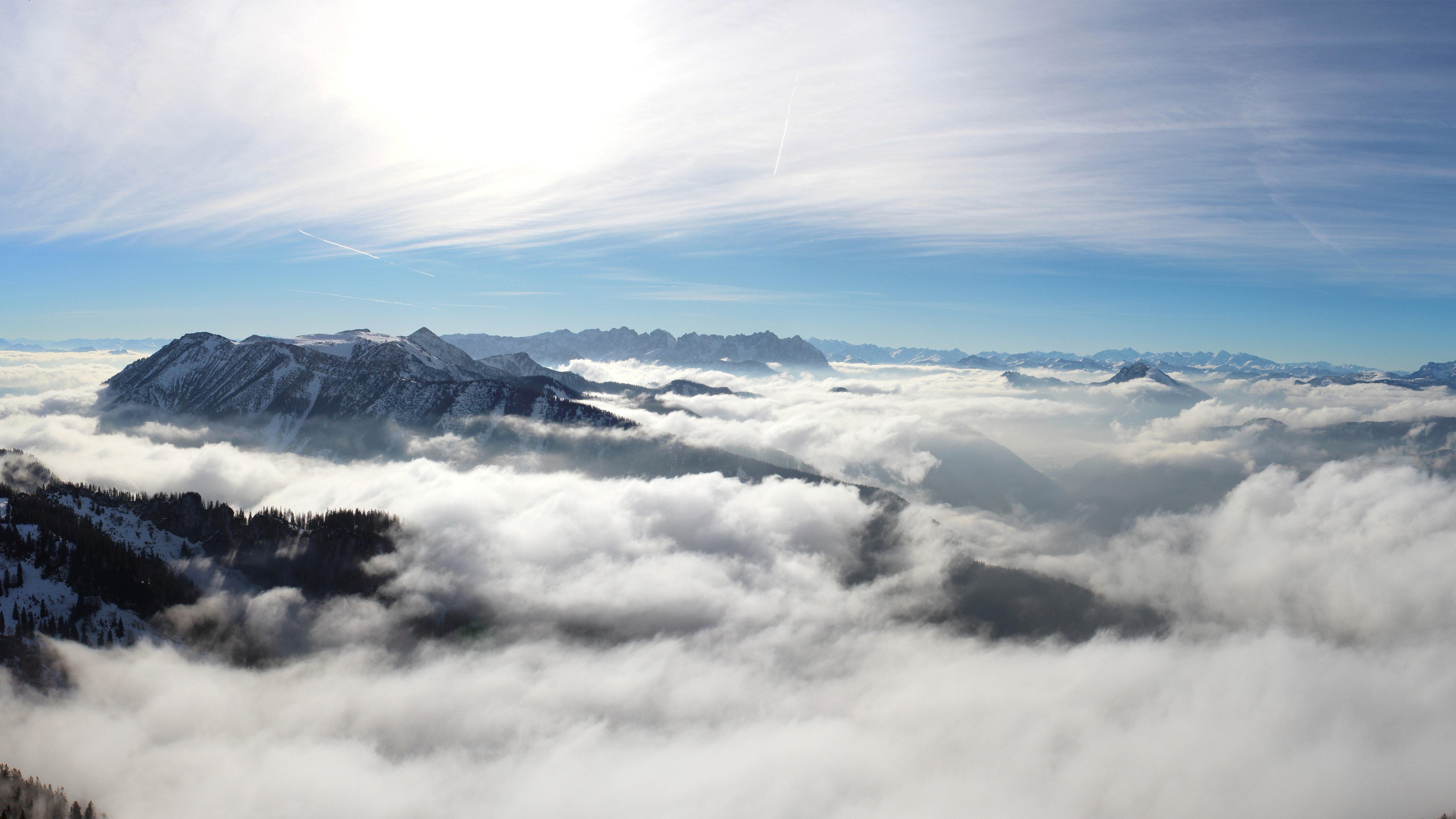 Cloudy Mountain Peak Wallpapers