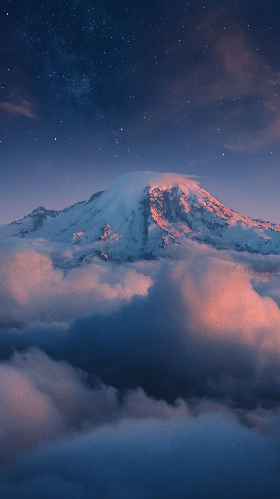 Cloudy Mountain Peak Wallpapers