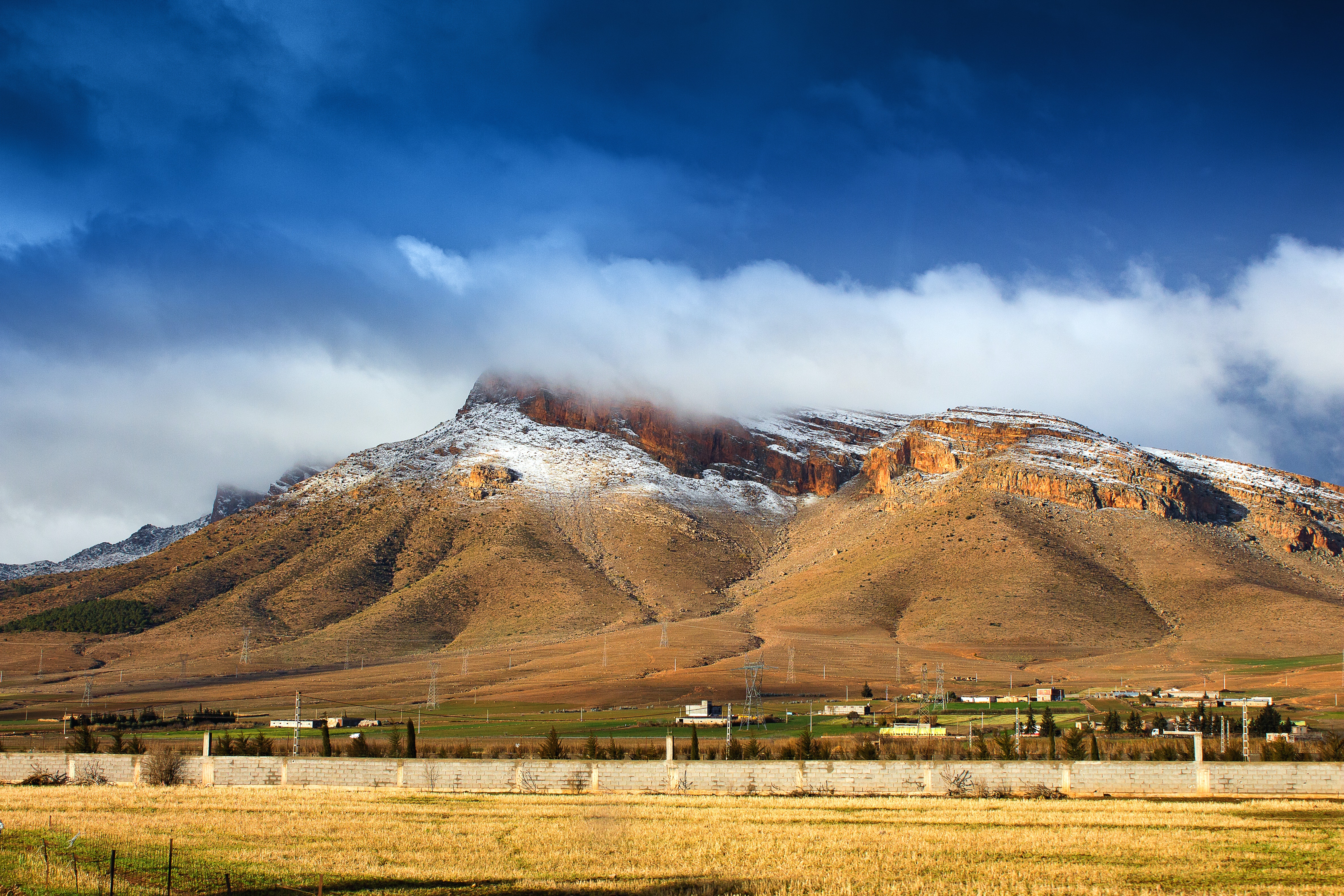 Cloudy Mountain Peak Wallpapers