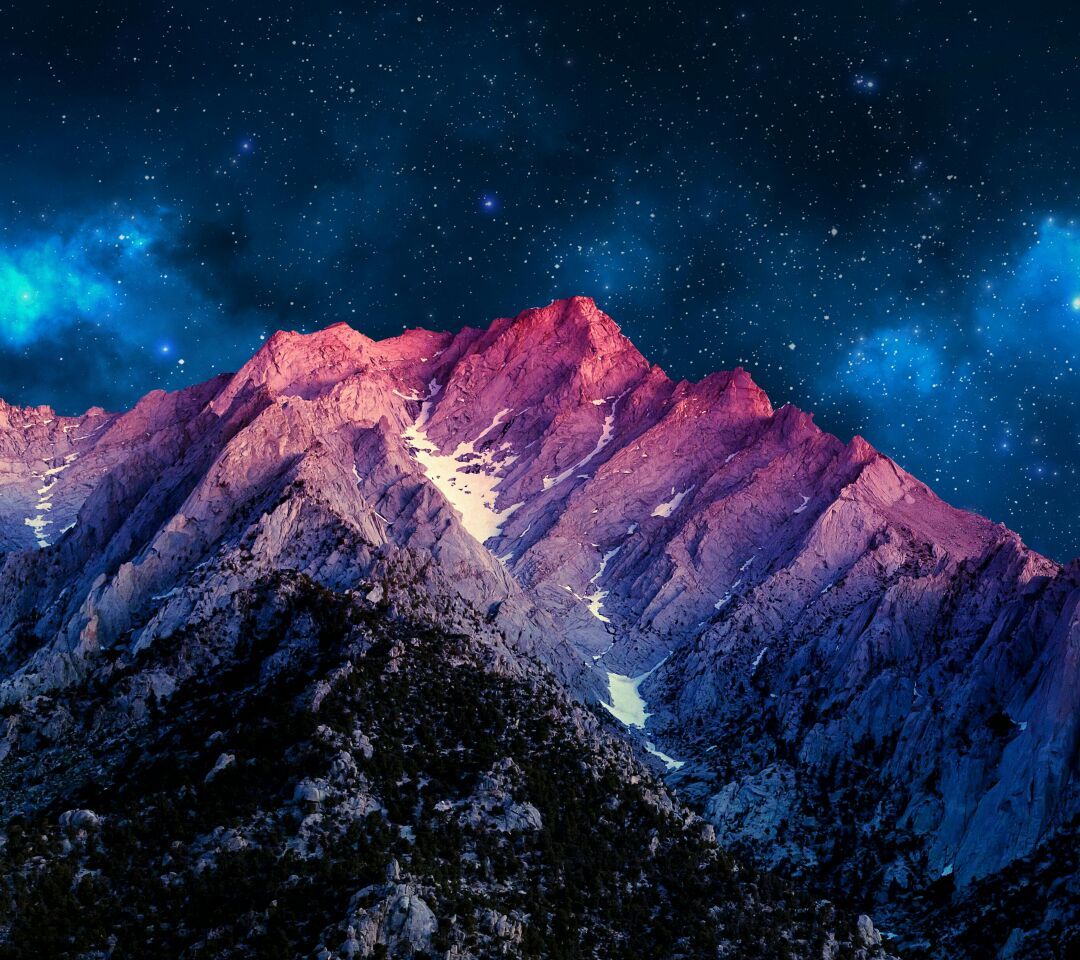 Colorful Mountain Under Blue Sky Wallpapers