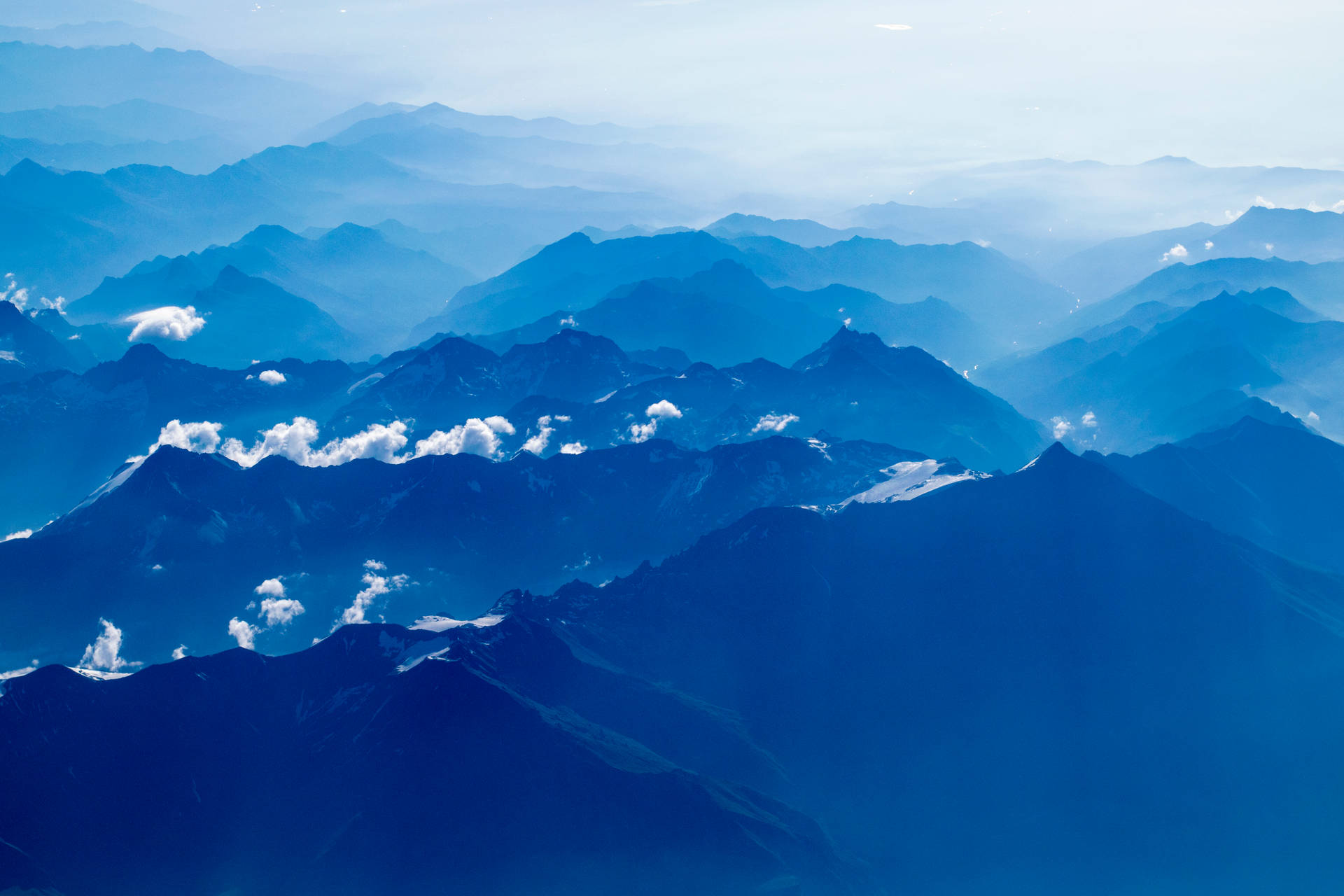 Colorful Mountain Under Blue Sky Wallpapers