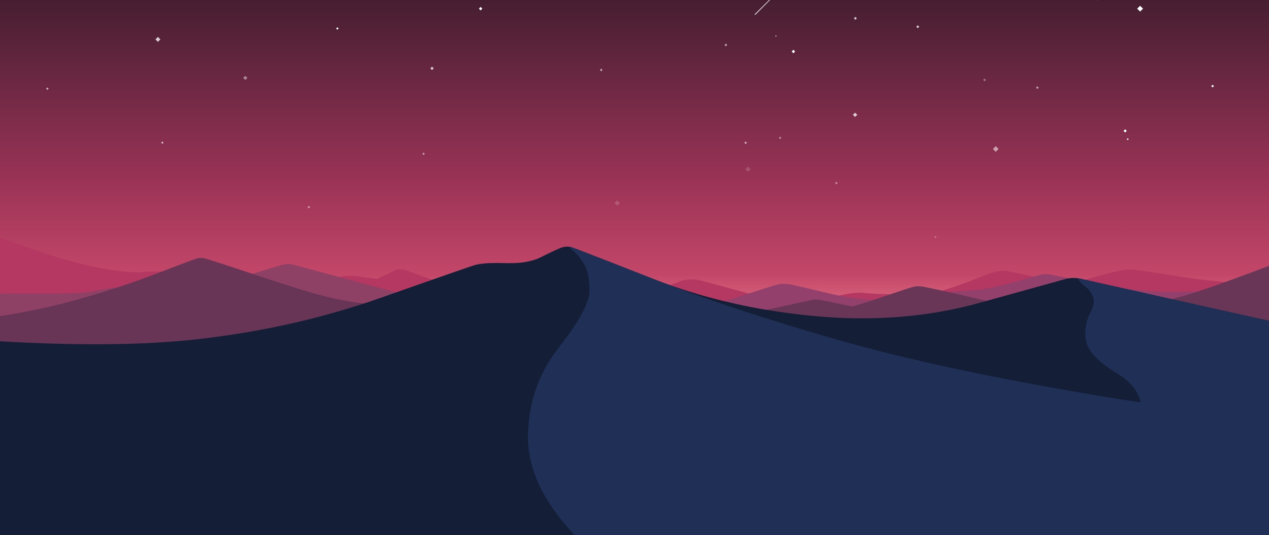 Desert Starry Night Wallpapers