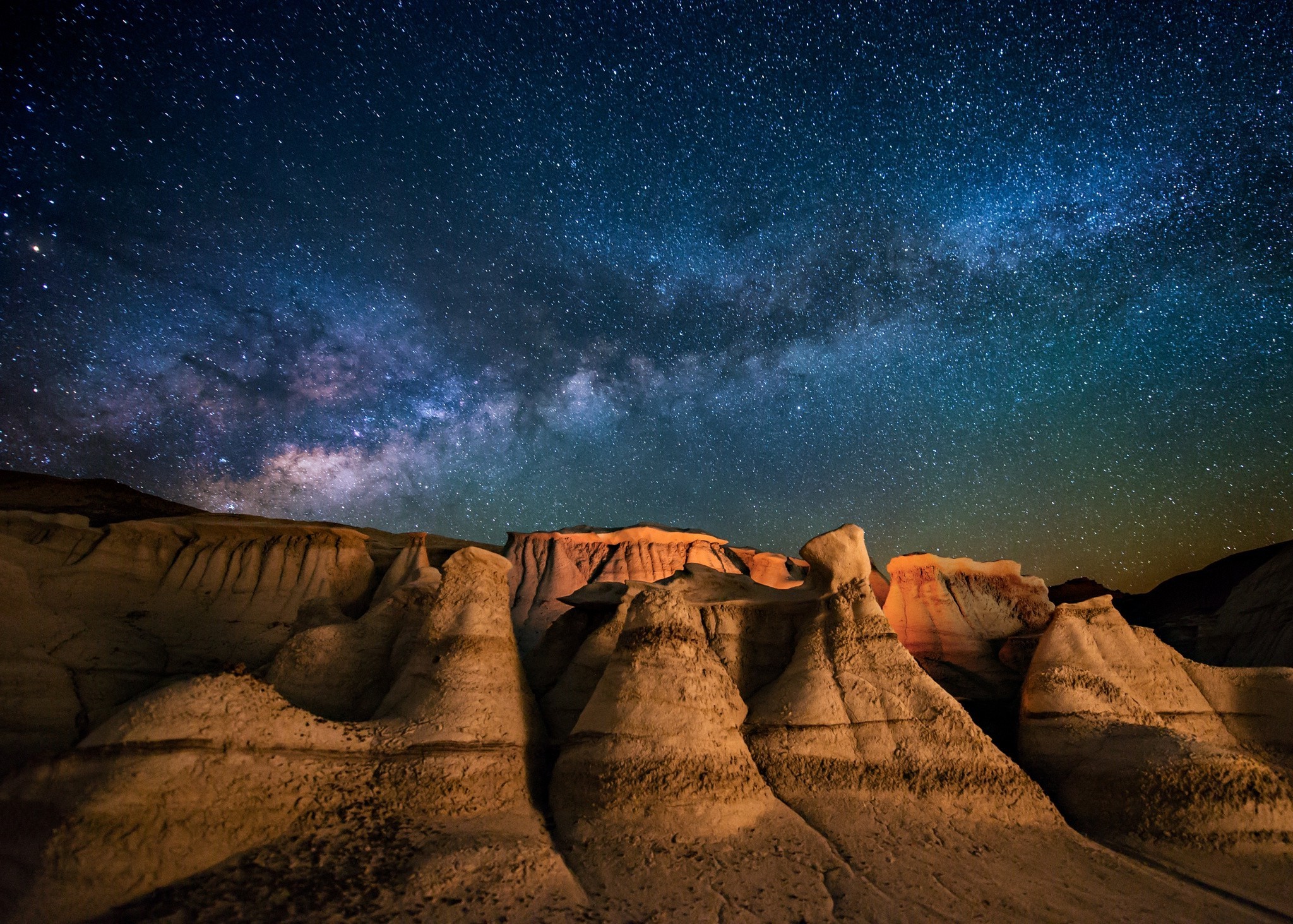 Desert Starry Night Wallpapers