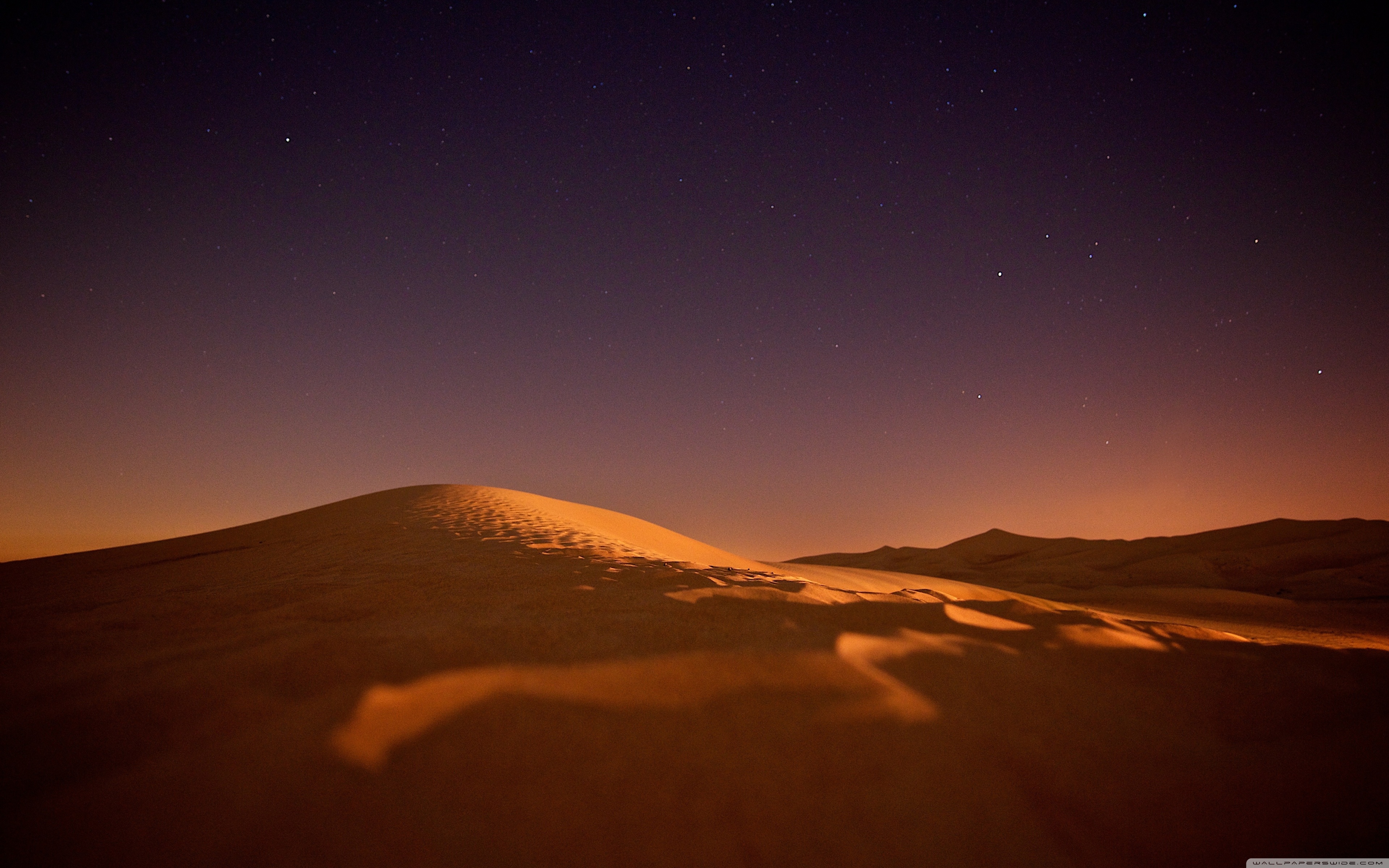 Desert Starry Night Wallpapers