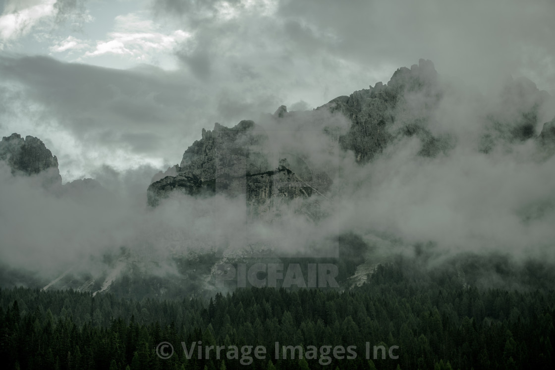 Dolomites Italy Fogy Mountains Wallpapers