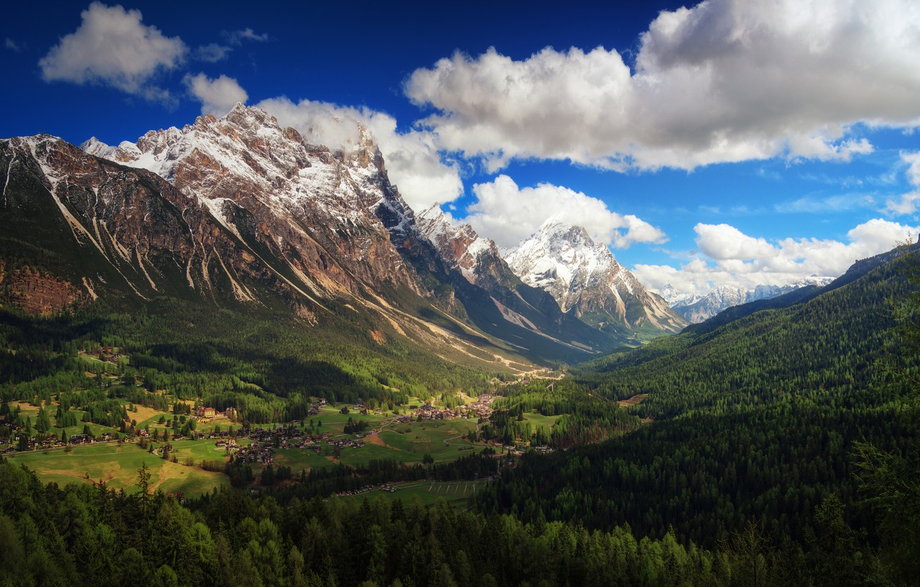 Dolomites Mountain Range Wallpapers