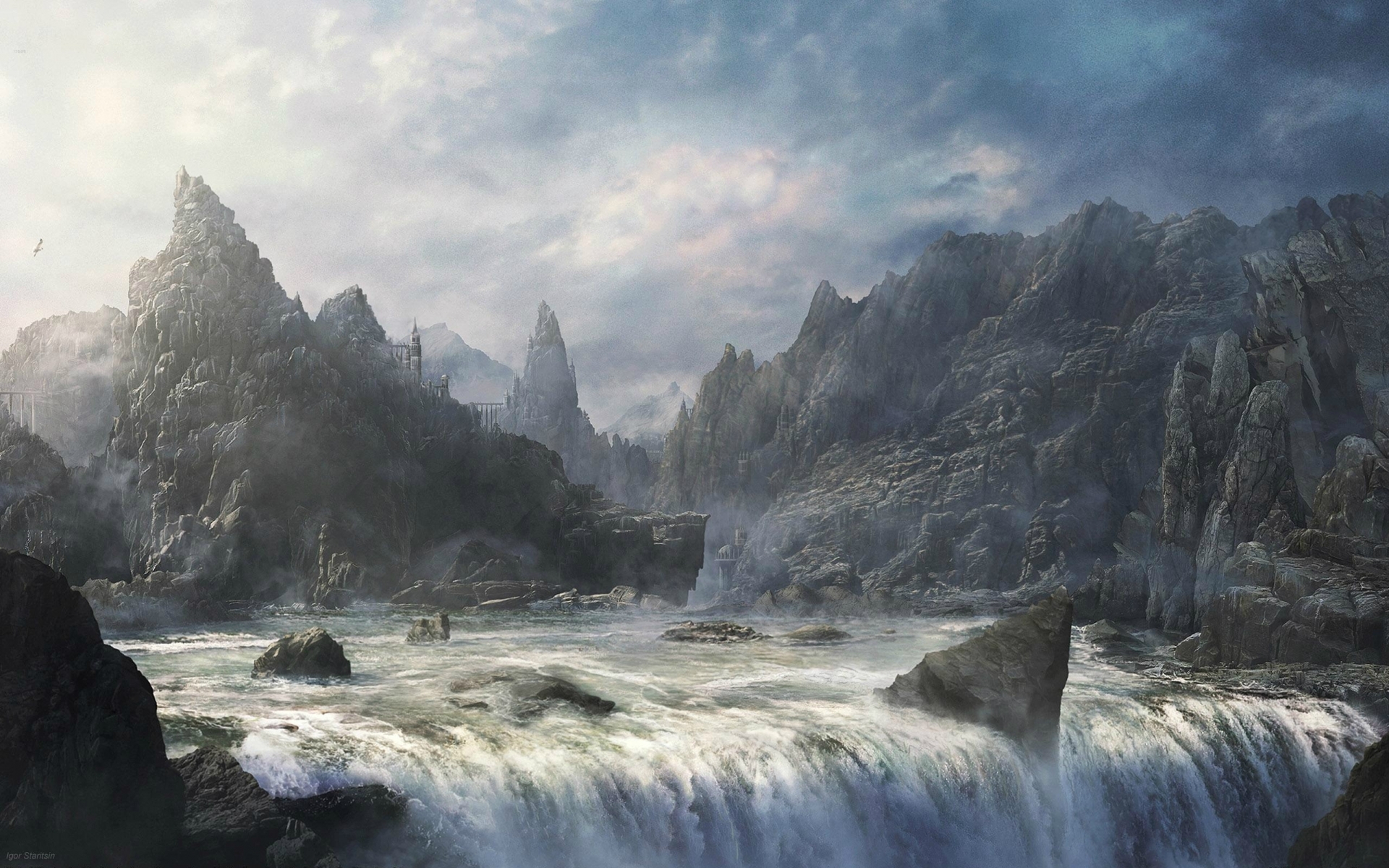 Fantasy Landscape Mountains In Fantasy Wallpapers