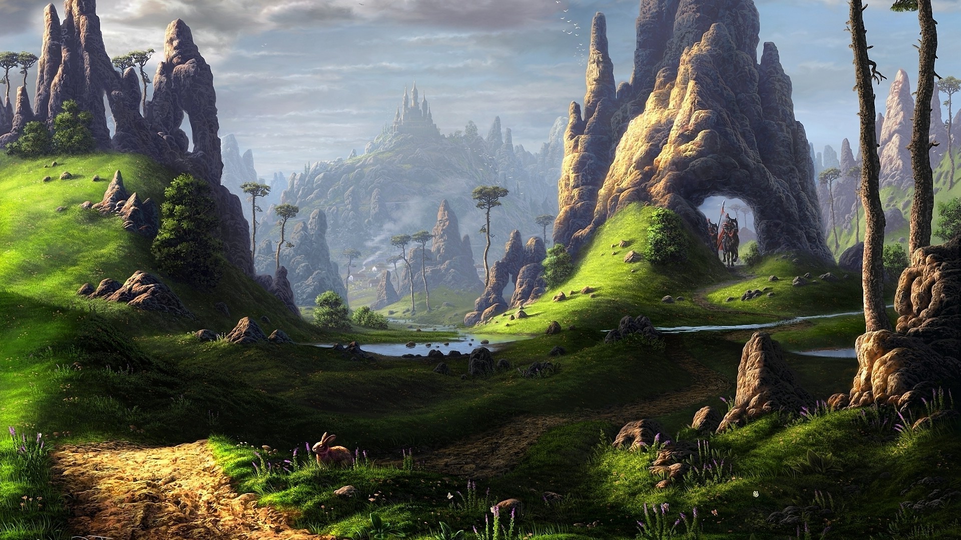 Fantasy Landscape Mountains In Fantasy Wallpapers