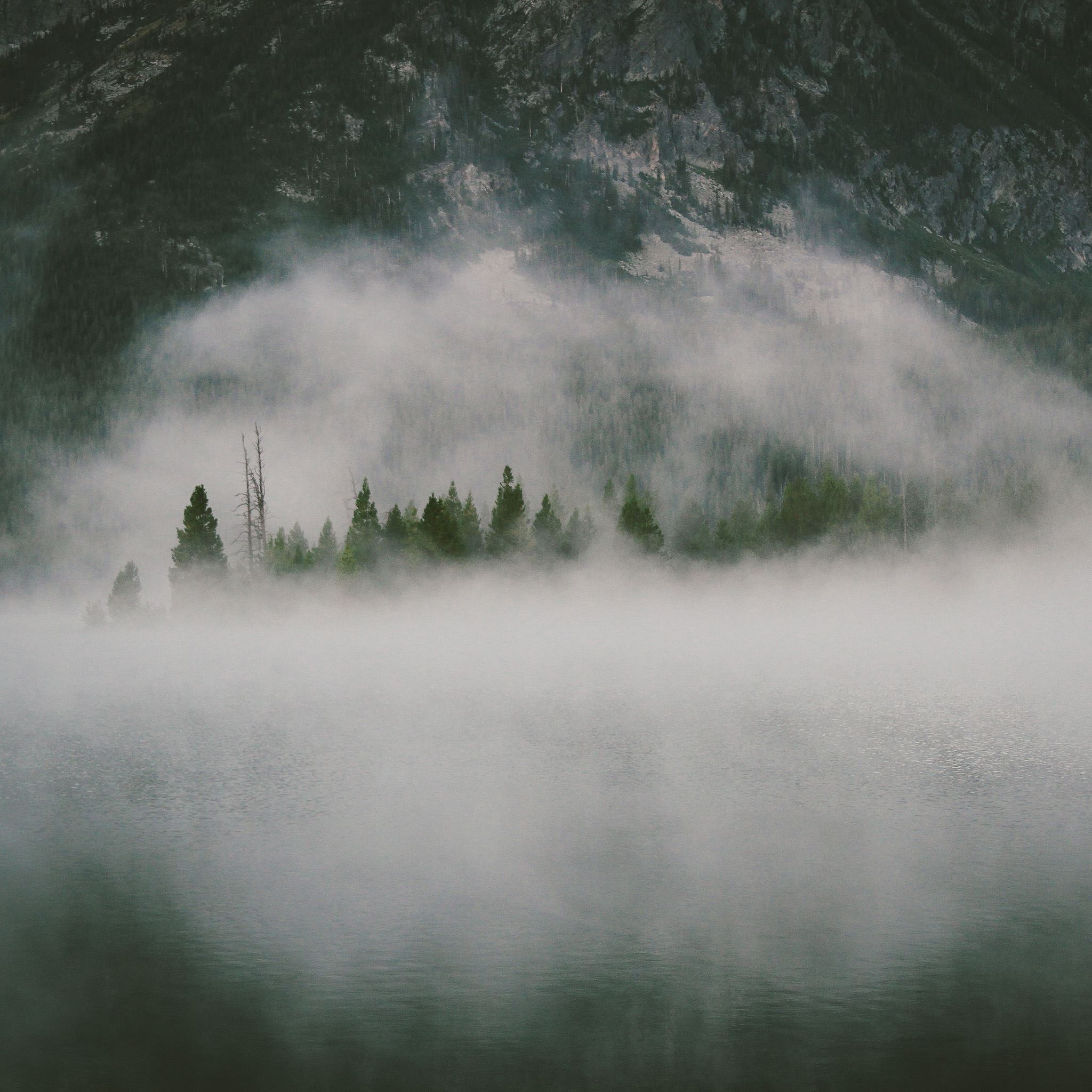 Fog Over Lake Wallpapers