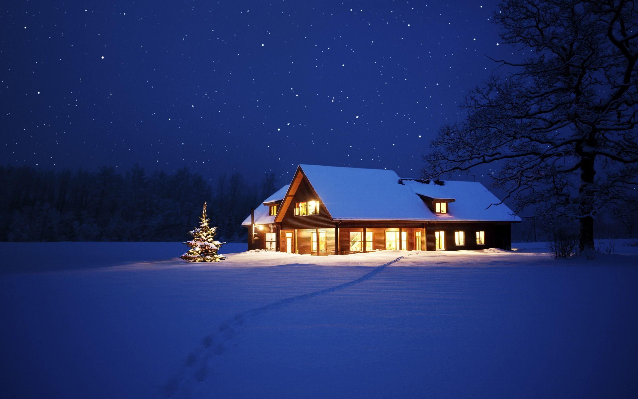 Frozen Winter House Wallpapers