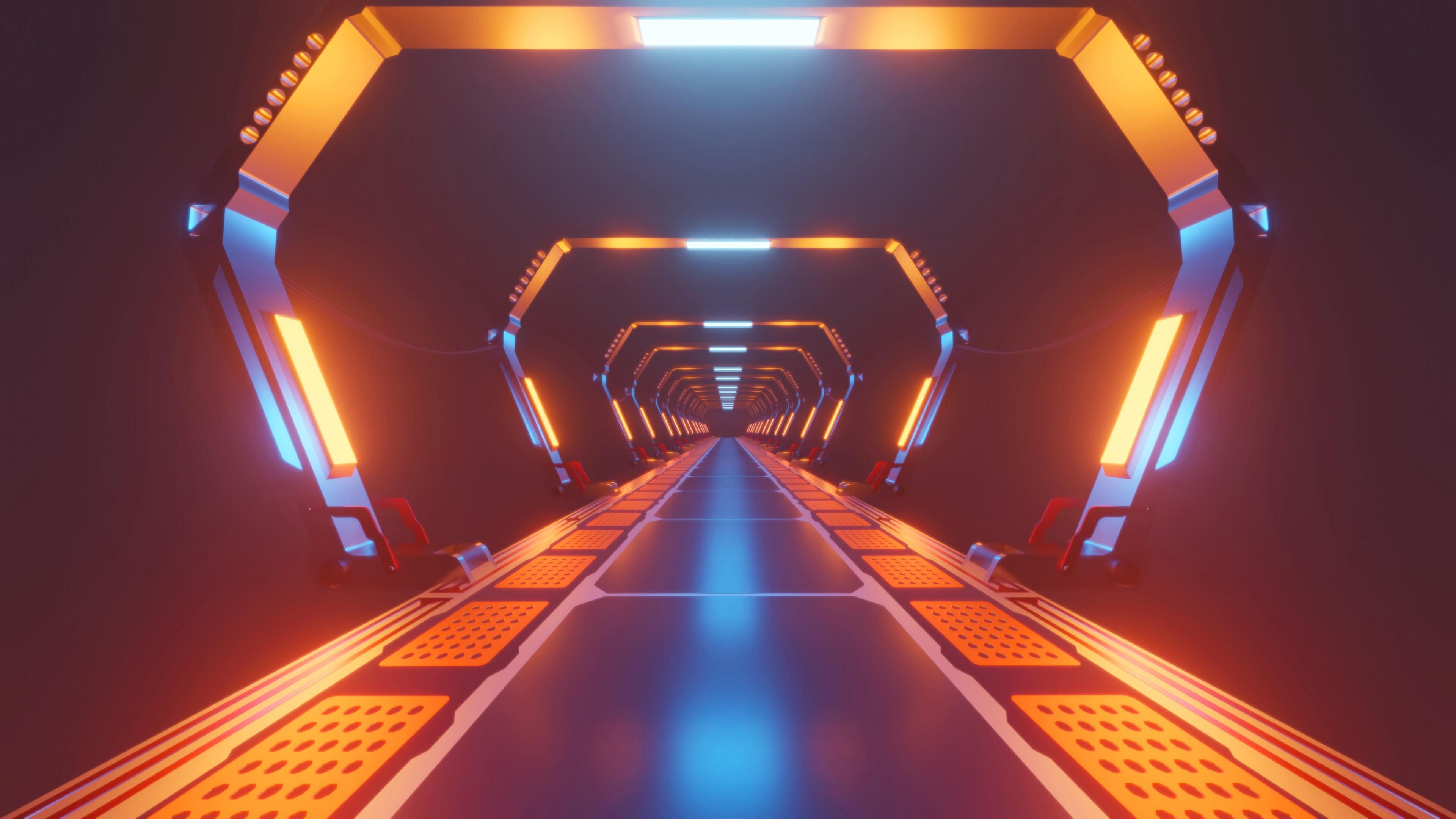 Glowing Hd Tunnel Wallpapers