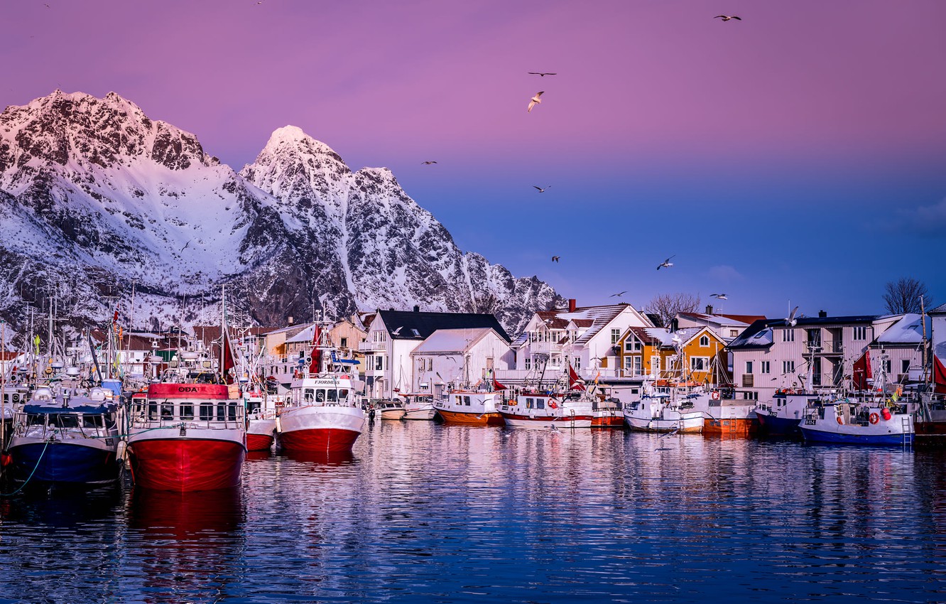 Henningsvaer Sea Norway Wallpapers