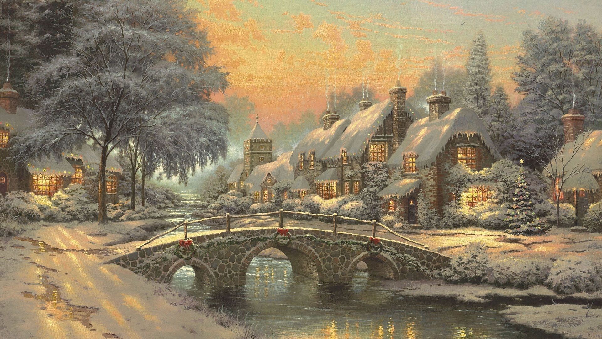 House In Winter Amazing Digital Art Wallpapers