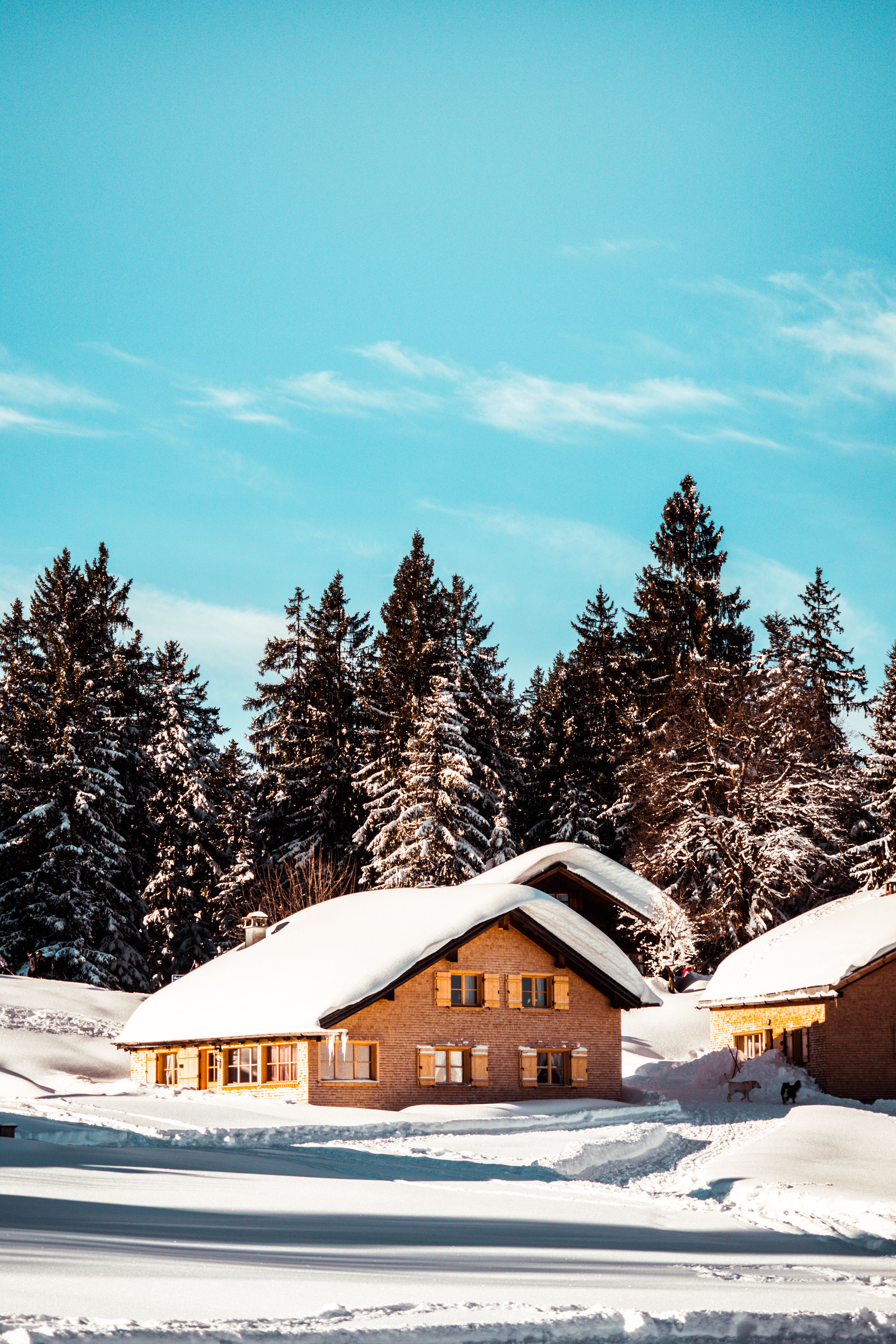 House In Winter Photography Wallpapers