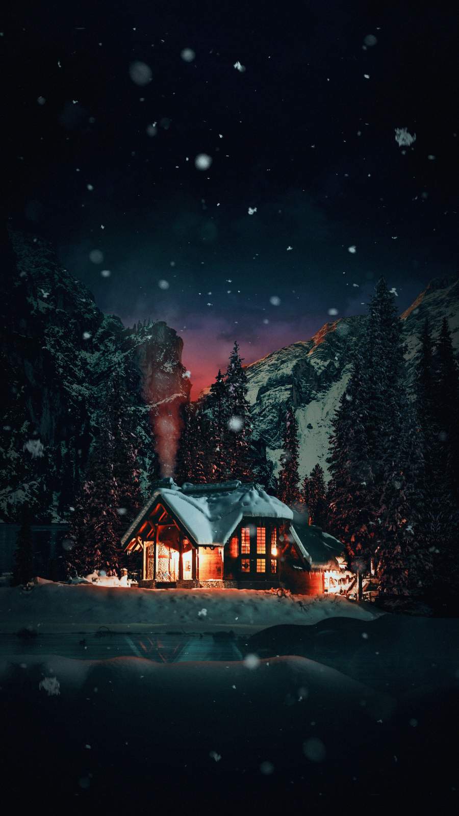 Houses In Winter Wallpapers
