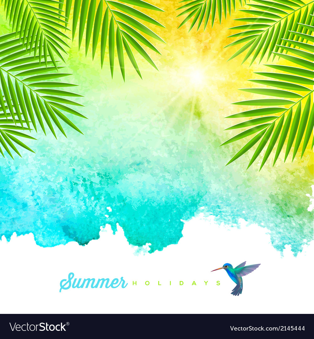 Tropical Watercolor Background