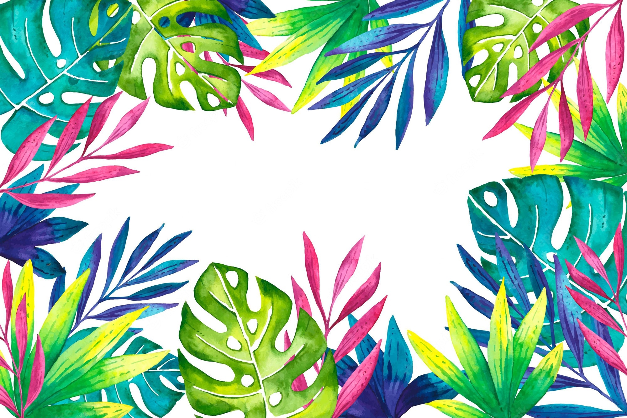 Tropical Watercolor Background