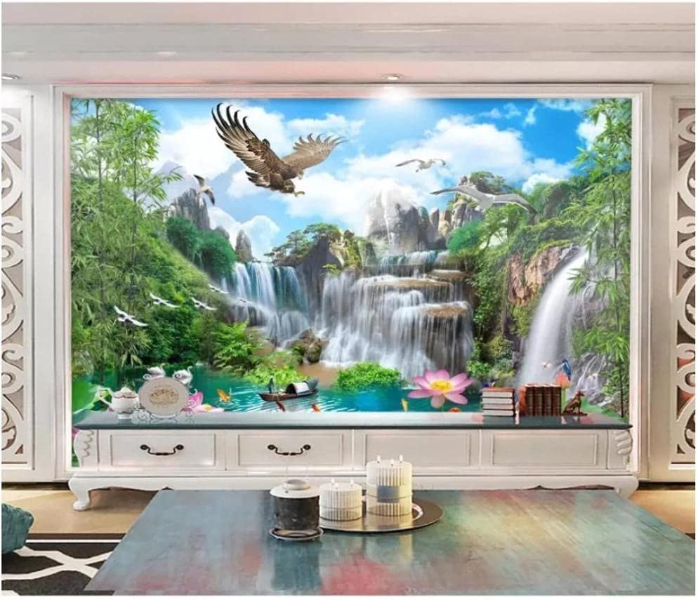 Idyllic Landscape With A Waterfall Wallpapers