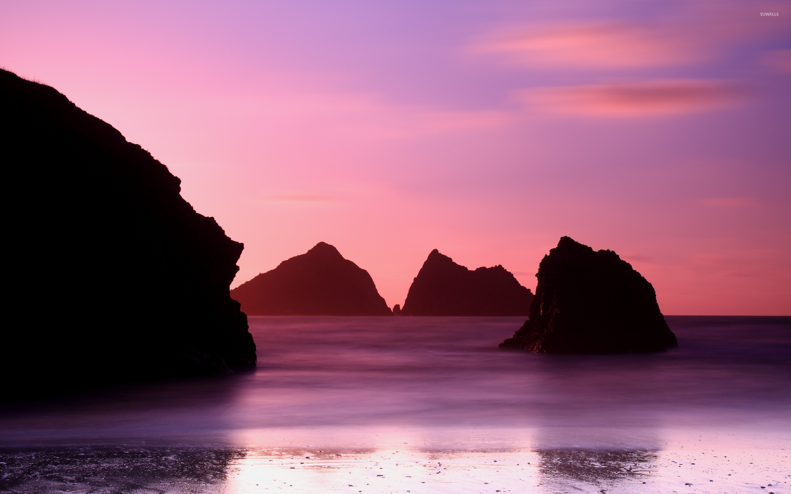 Island Rock Amazing Sunset Wallpapers