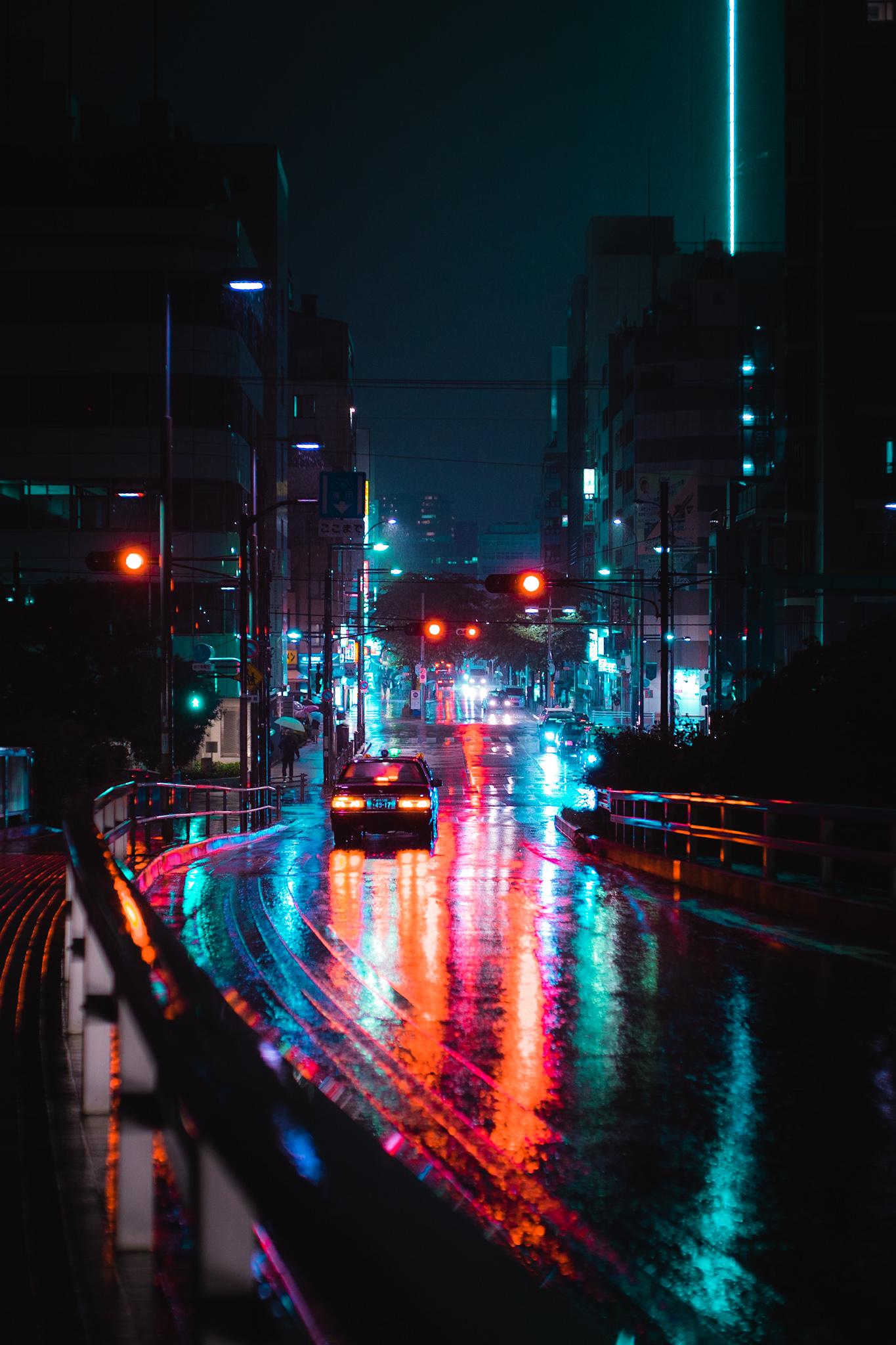 Lonely Road At Night Wallpapers